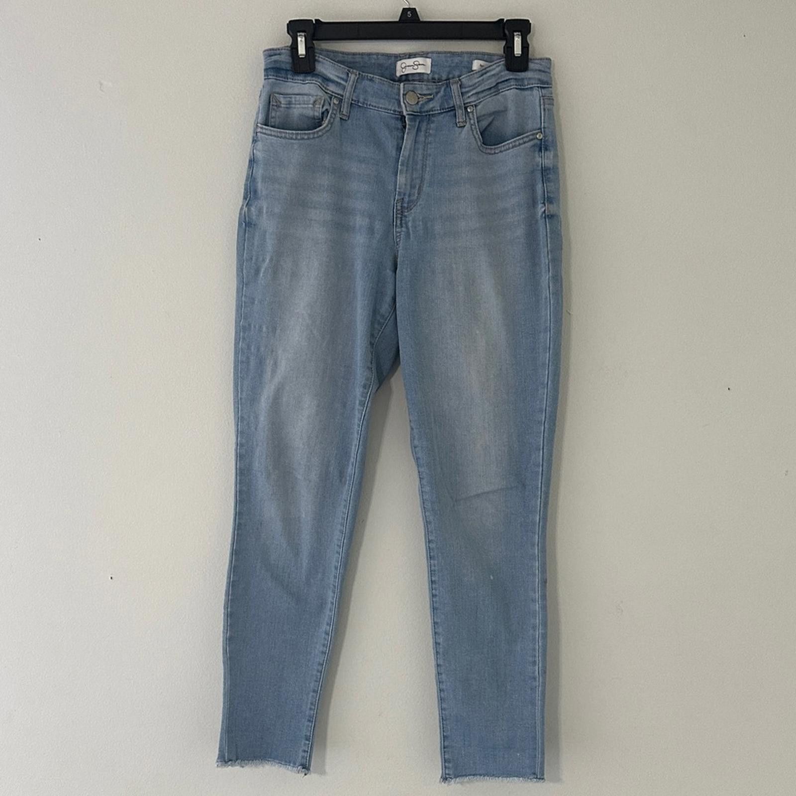 Designer Jessica Simpson Light Blue Ankle Jeans Size 27" / US 4 / IT 40 - 1 Thumbnail