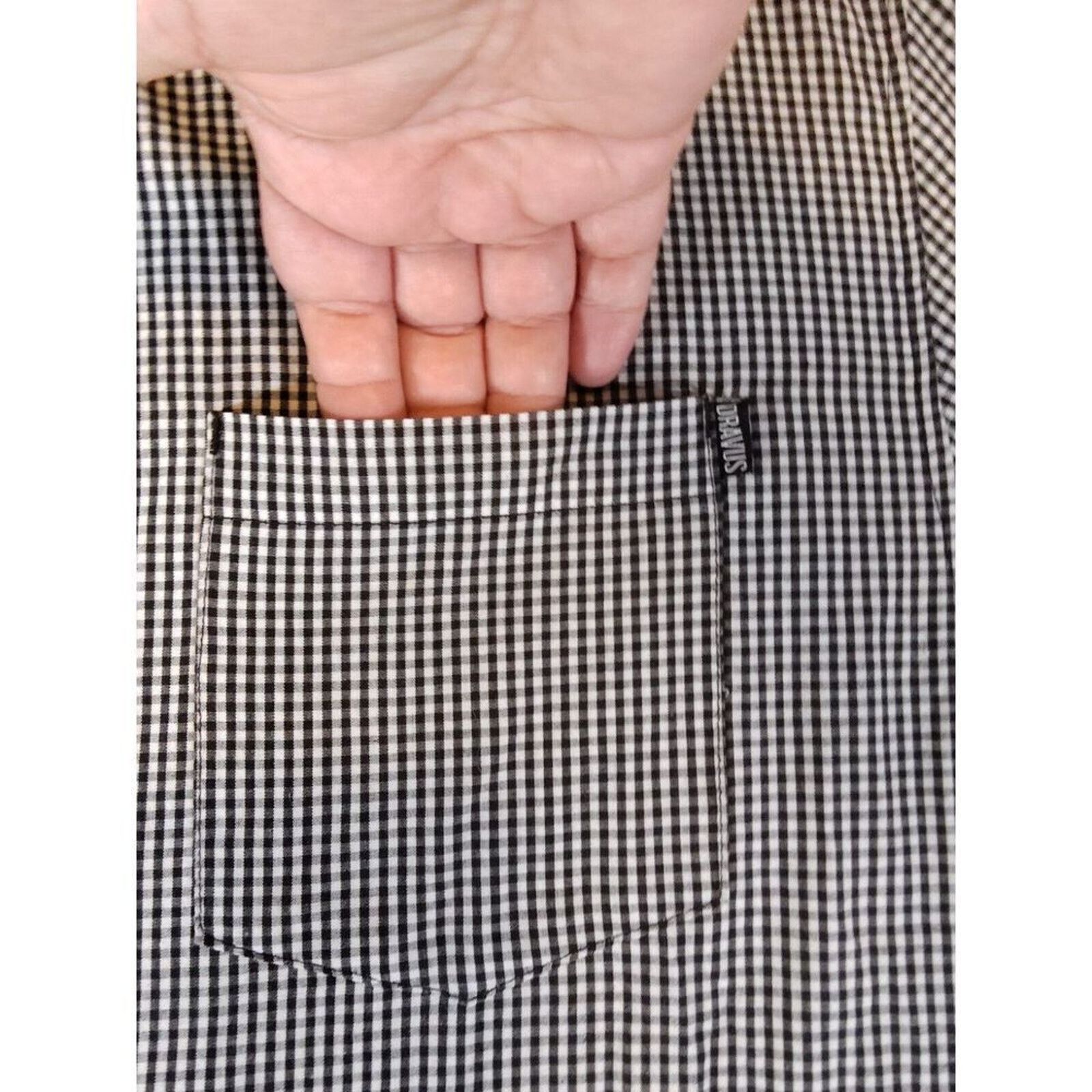 Dravus Dravus Shirt Mens Large Mini Check Short Sleeve Button Down Size US L / EU 52-54 / 3 - 12 Thumbnail