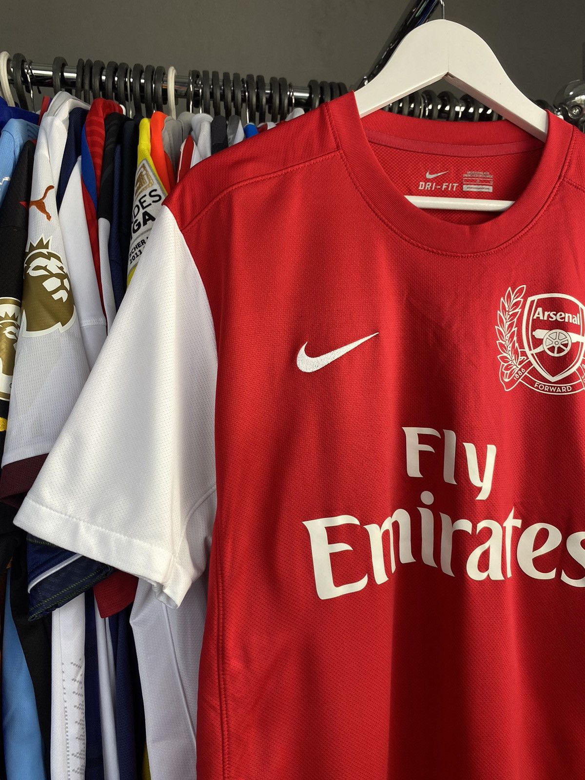 Nike 2011/12 NIKE ARSENAL HOME SOCCER FOOTBALL JERSEY SHIRT Size US L / EU 52-54 / 3 - 3 Thumbnail