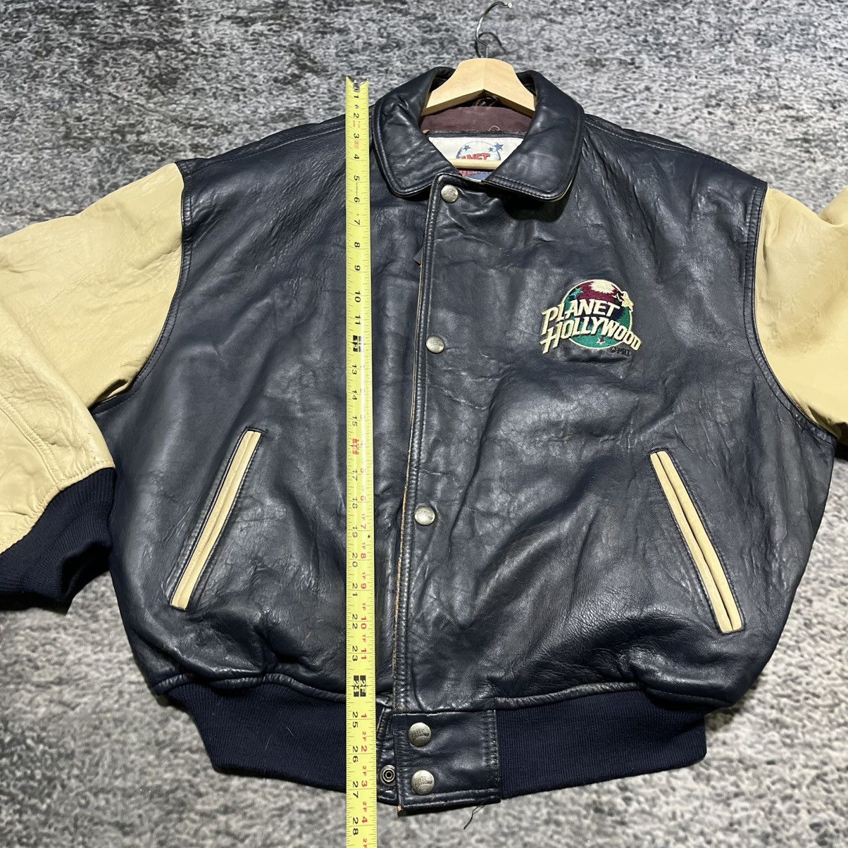 Planet Hollywood Vintage 90s Planet Hollywood California Leather Jacket XL Size US XL / EU 56 / 4 - 19 Thumbnail