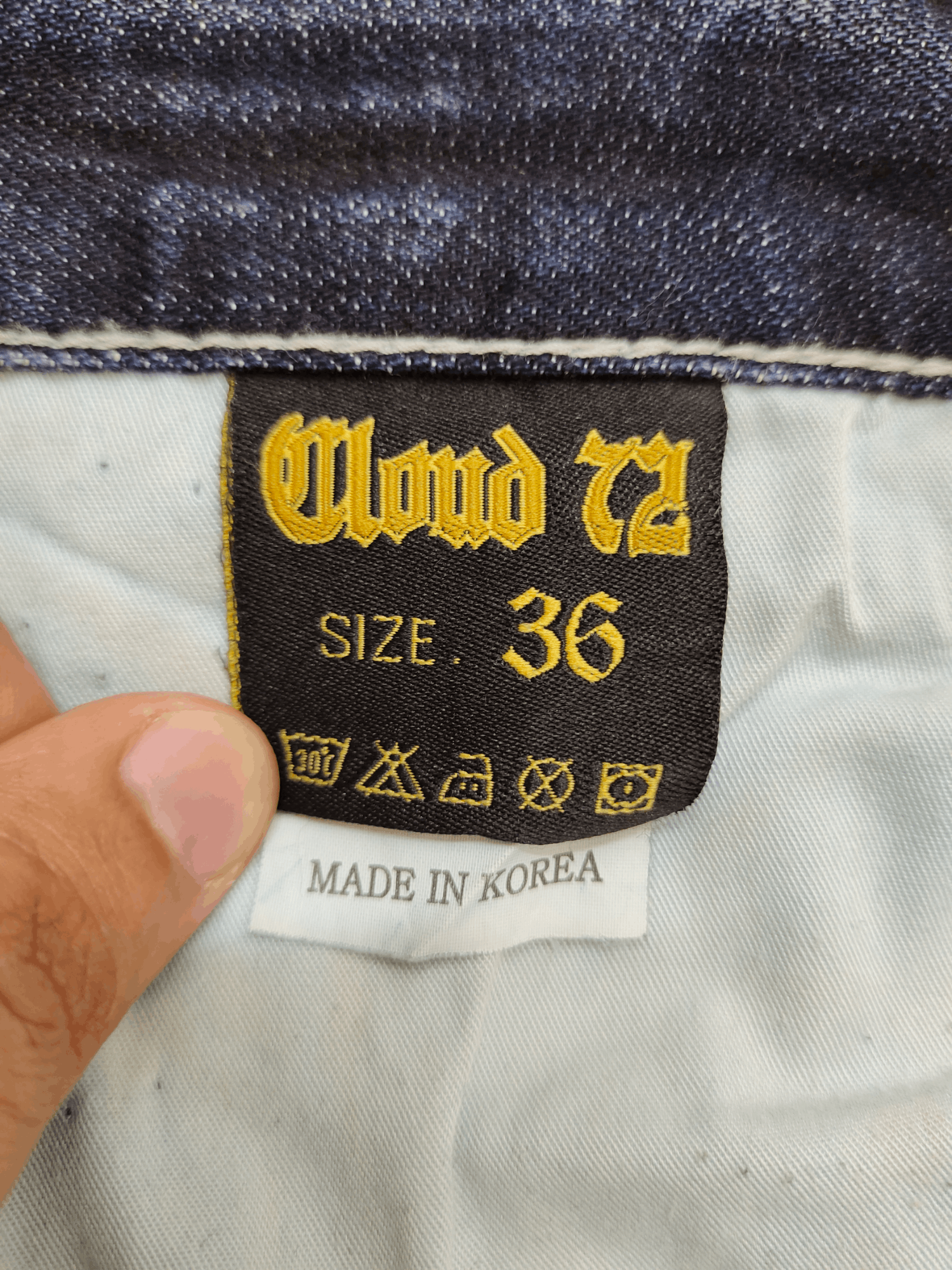 Artful Dodger Vintage Y2k Cloud 72 Embroidered Pocket Clawmark Faded Jeans Size US 36 / EU 52 - 17 Thumbnail