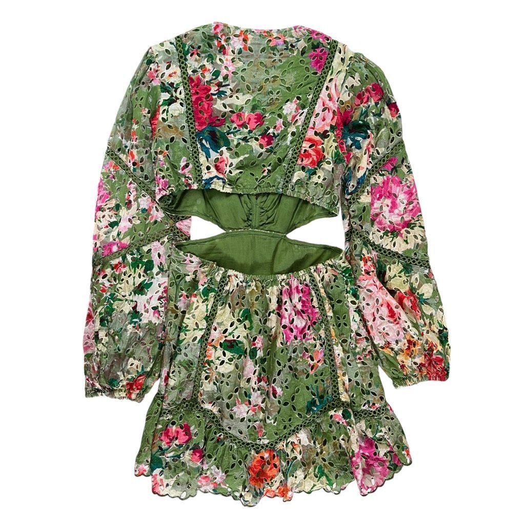 Other HEMANT AND NANDITA Zaria Short Dress in Military Green Size XL / US 12-14 / IT 48-50 - 6 Thumbnail