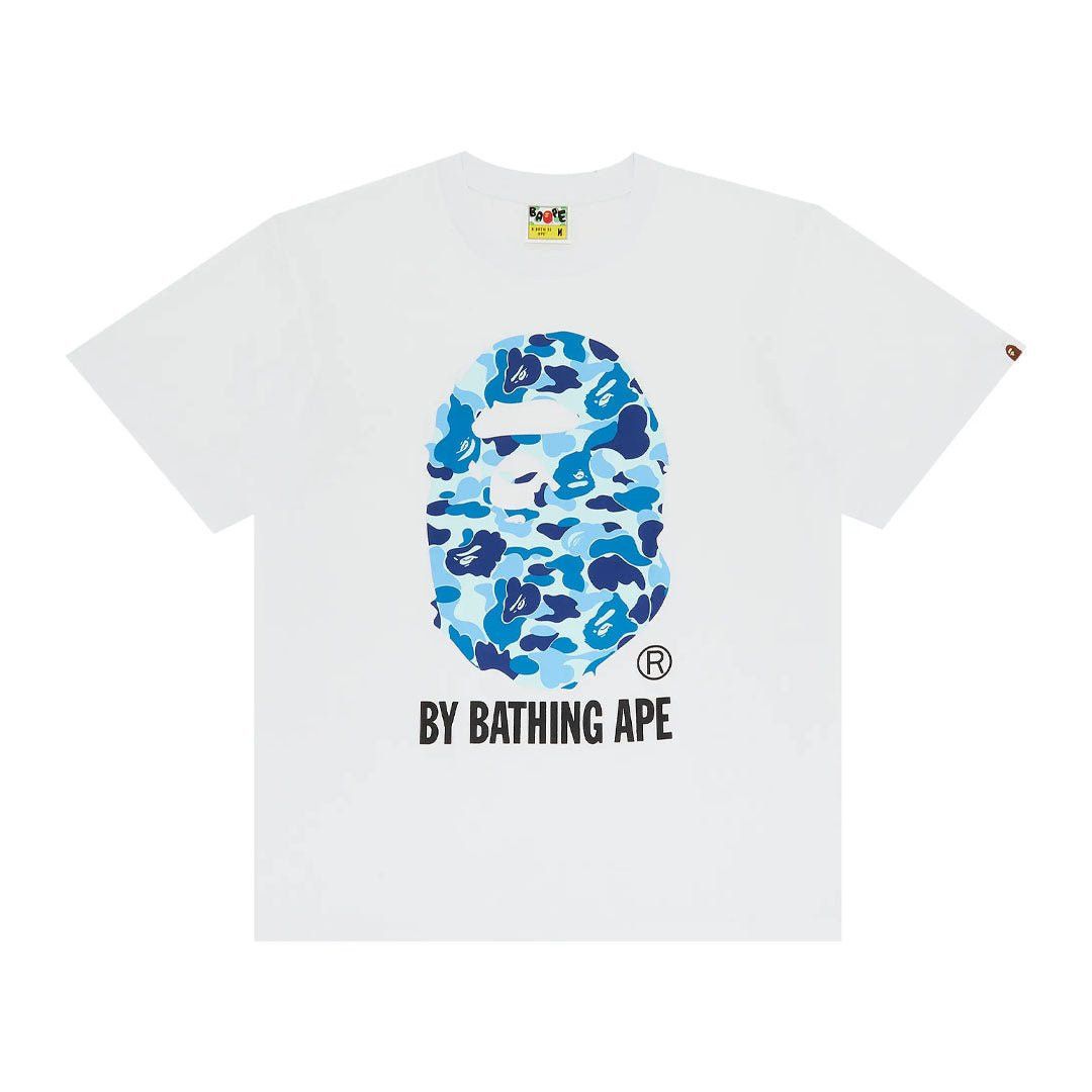 Bape ABC Camo By Bathing Tee 'White/Blue' Size US XL / EU 56 / 4 - 1 Thumbnail