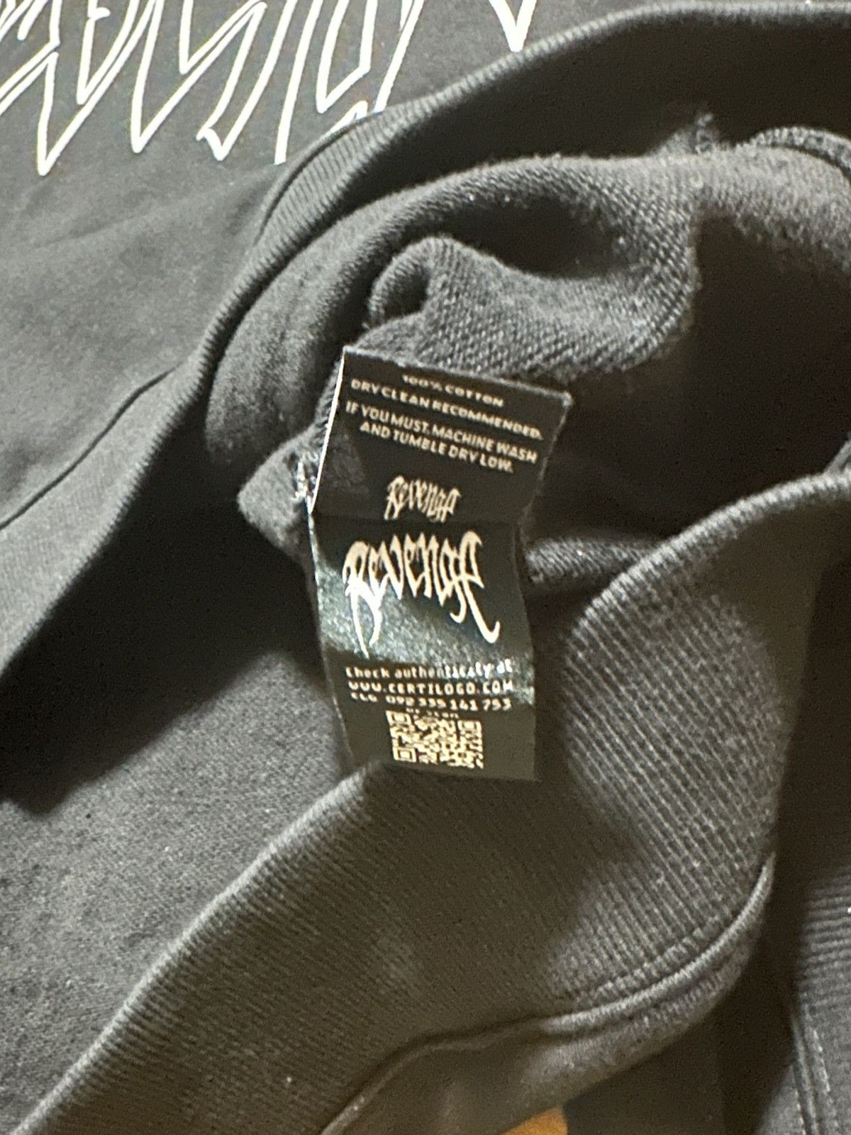 Revenge Revenge Kill Outline Hoodie White/Black - L Size US L / EU 52-54 / 3 - 10 Thumbnail