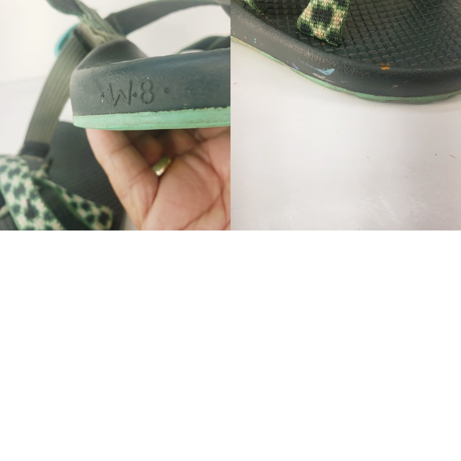 Chaco Chaco ZX/2 Women’s Sandal 8M Green Black Pink Geometric Outdoor Outdoorwear Shoes Leather Synthetic Rubber? Size US 8 / IT 38 - 9 Thumbnail