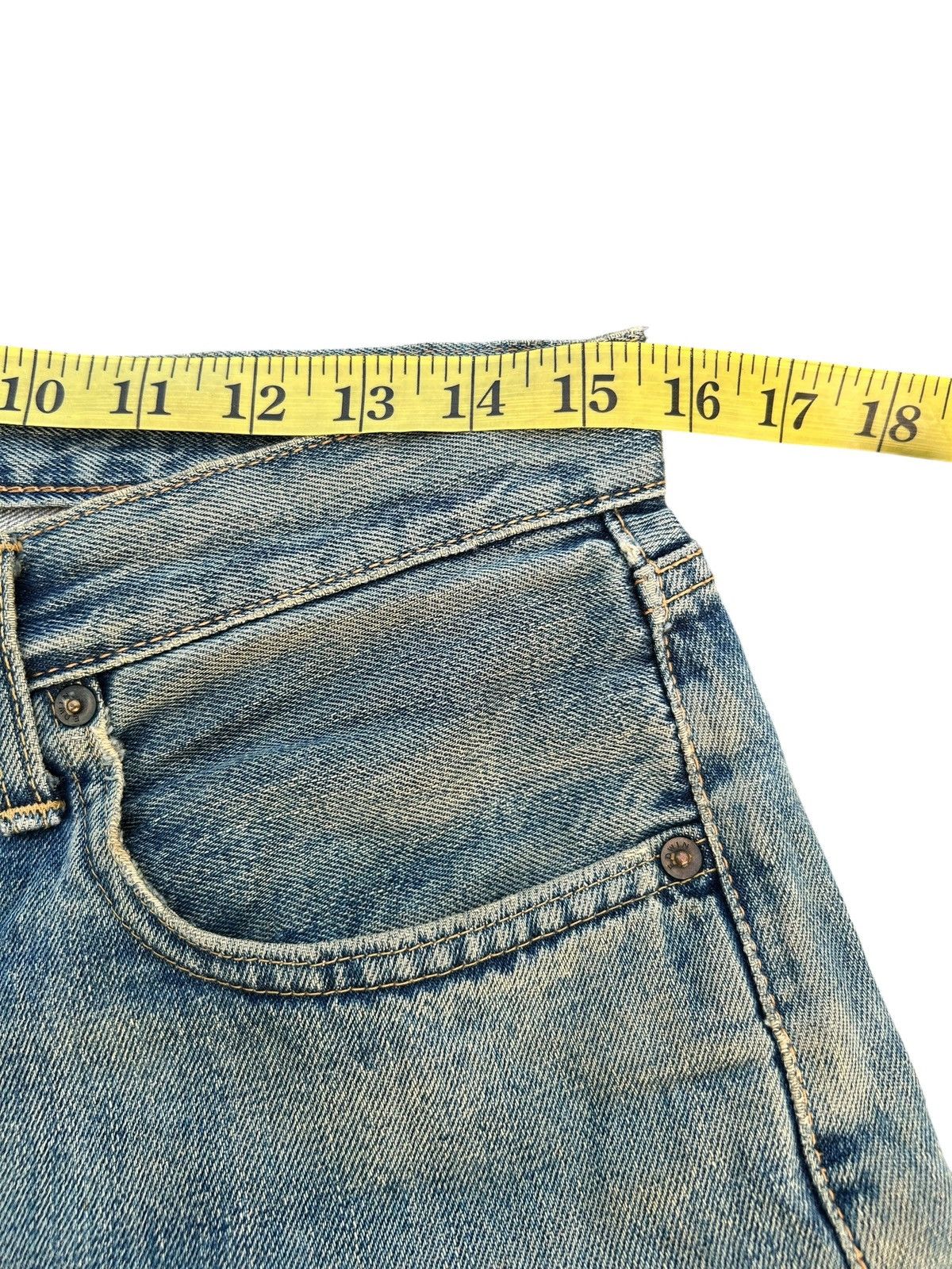 Edwin × Kapital × Vintage Vintage Edwin 505 Selvedge Baggy Distressed Denim Jeans Size US 31 - 16 Thumbnail