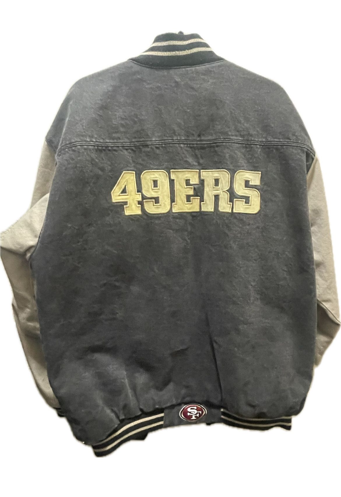 NFL RARE Vintage Denim 49ers Bomber Jacker Size US L / EU 52-54 / 3 - 2 Thumbnail