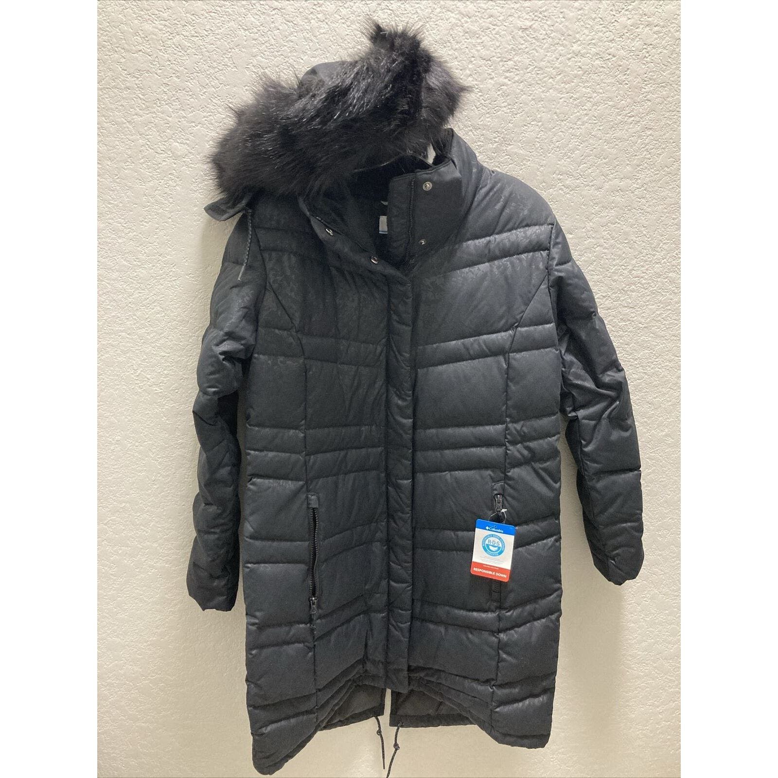 Columbia Catherine Creek Mid Down Jacket Black Women Large