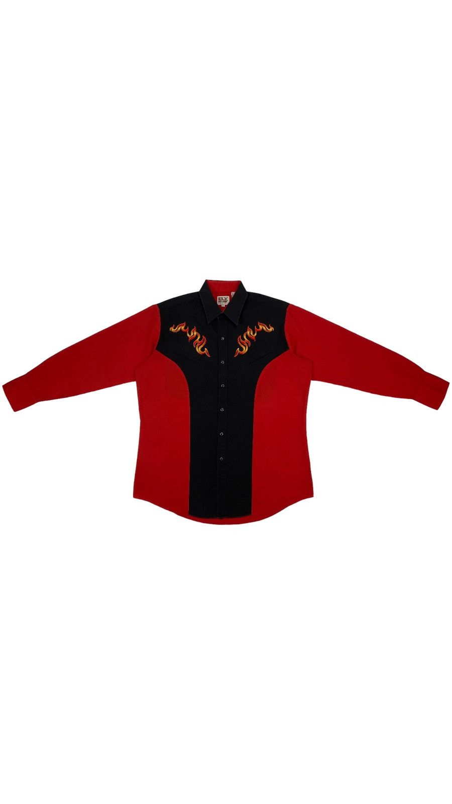 Vintage 🔥LASTDROP🔥 Vintage Ely Cattleman Flames Cowboy Western Shirt Size US L / EU 52-54 / 3 - 2 Thumbnail