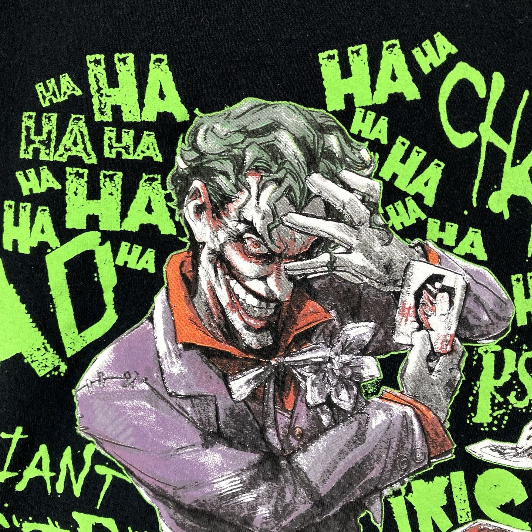 Twisted X DC Men T-Shirt Twisted Joker Batman Graphic Print Black Size M Crew Neck Short Sleeve Cotton Knit Logo Regular 2020s DC Universe Mens Size US M / EU 48-50 / 2 - 6 Thumbnail