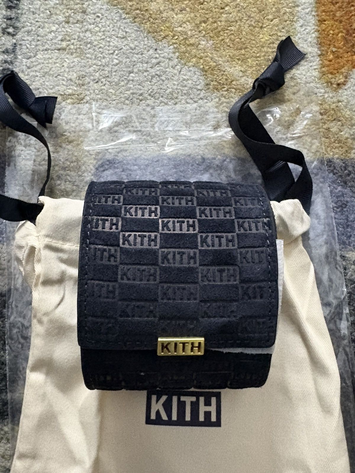 Kith Kithmas Monogram Suede Leather Single Watch Roll Ink Size ONE SIZE - 3 Thumbnail