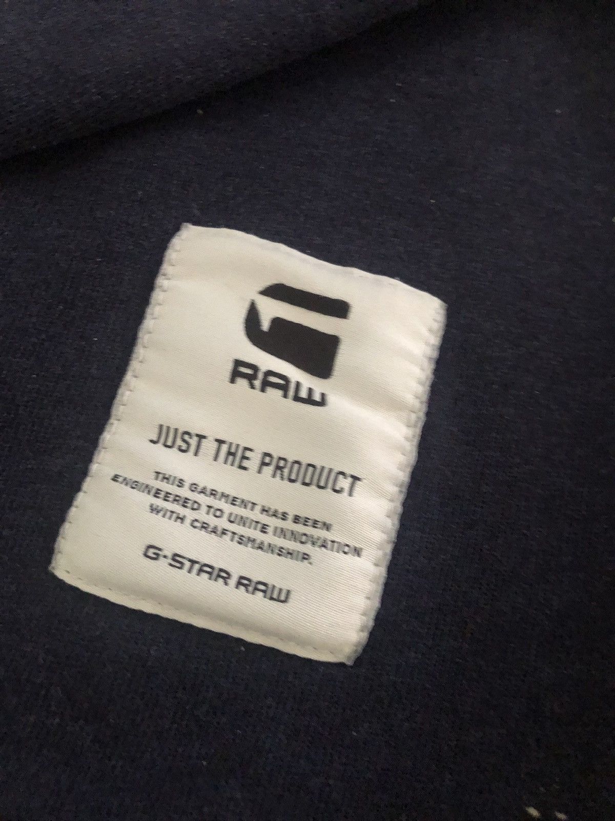 G-Star G-star Raw Spellout Logo Navy Crewneck Size L Size US L / EU 52-54 / 3 - 5 Thumbnail
