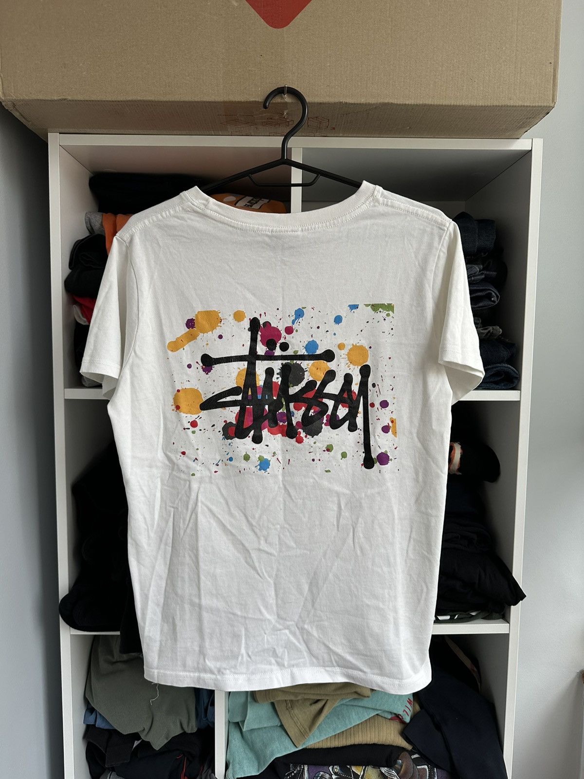 Stussy 🔥VINTAGE STUSSY BIG PAINTED LOGO T-SHIRT🔥 Size US S / EU 44-46 / 1 - 1 Thumbnail