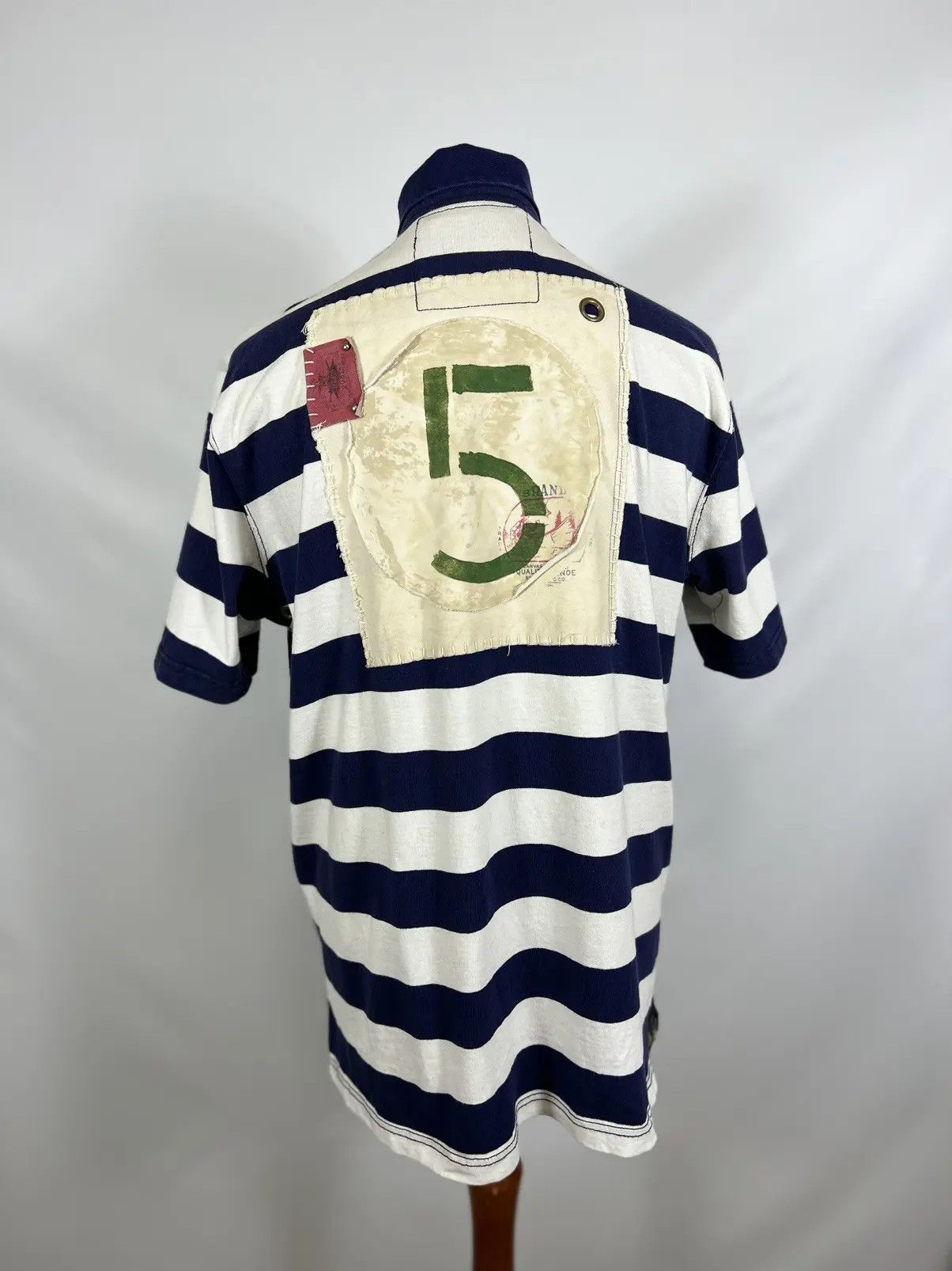 Polo Ralph Lauren × Vintage Vintage Polo Ralph Lauren striped polo T-shirt Size US M / EU 48-50 / 2 - 2 Thumbnail