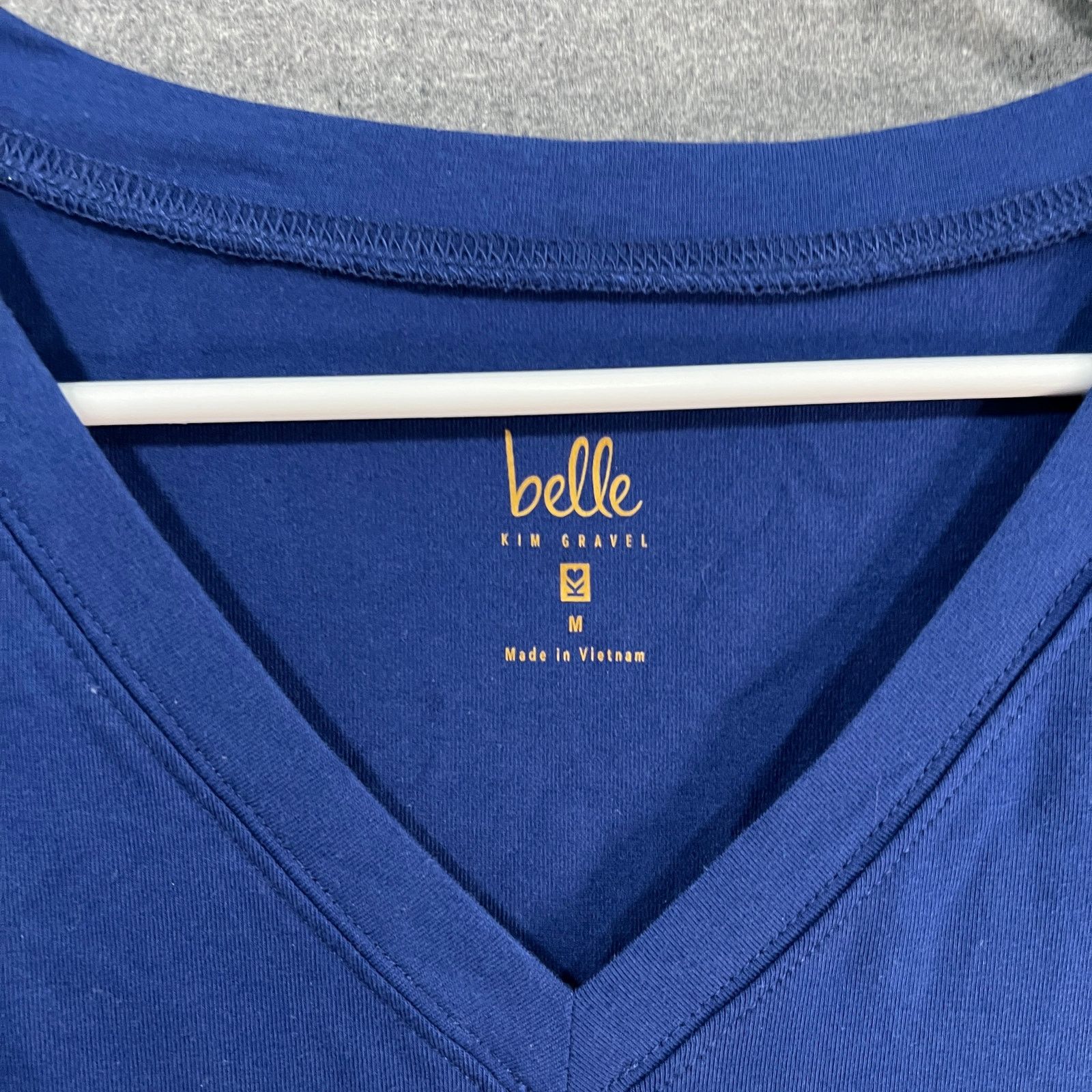 Other Belle by Kim Gravel Knit V Neck Tshirt Dres Size M / US 6-8 / IT 42-44 - 3 Thumbnail