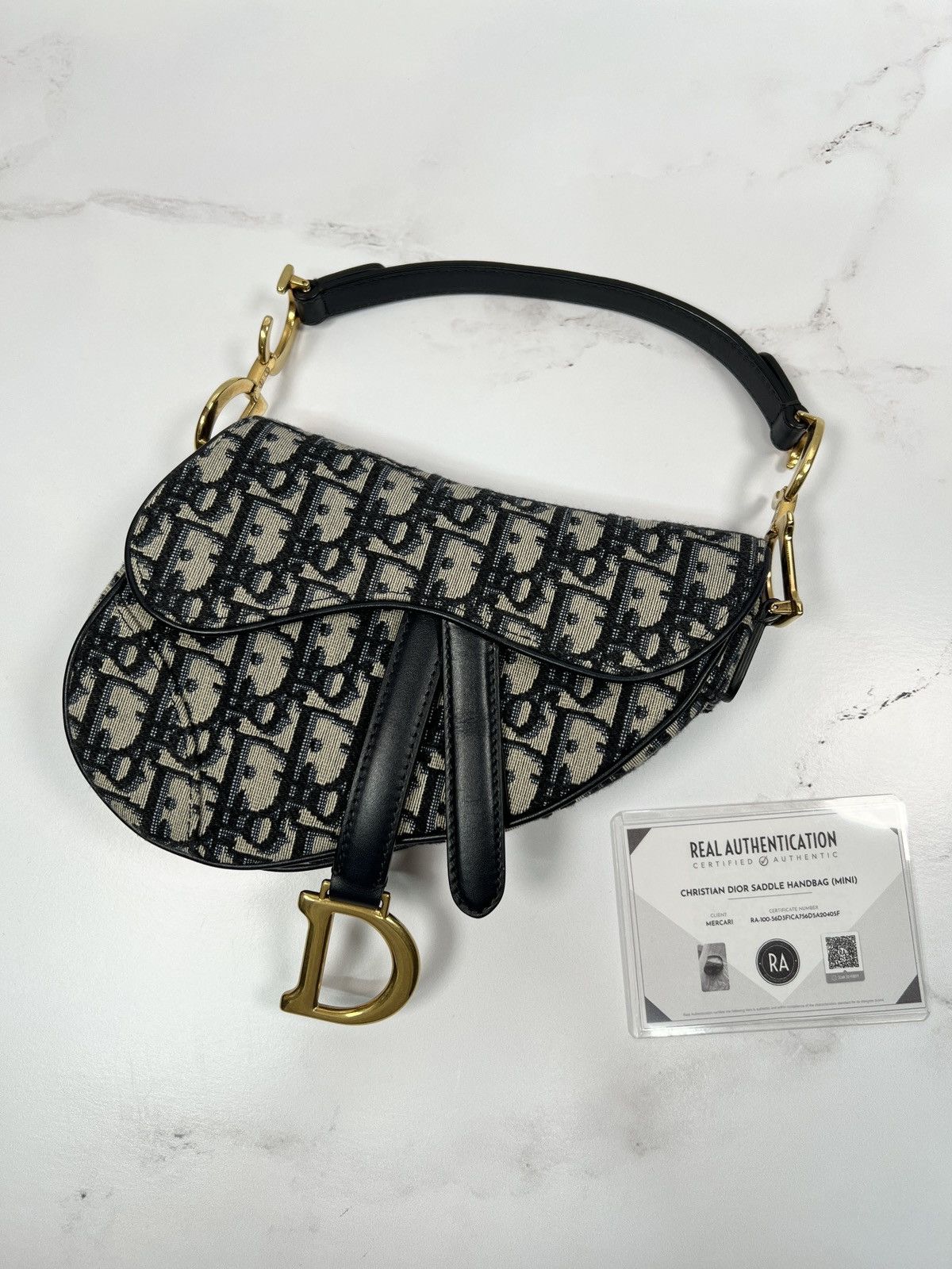 Dior CD Christian Dior Saddle Mini Shoulder Handle Bag Purse Size ONE SIZE - 1 Thumbnail