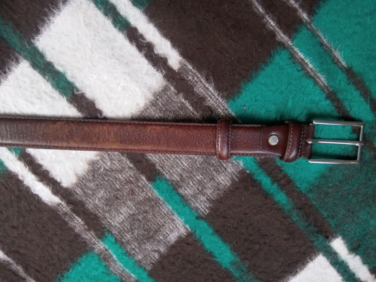 Vera Pelle Vera Pelle Hand Made Leather Belt Size ONE SIZE - 7 Thumbnail