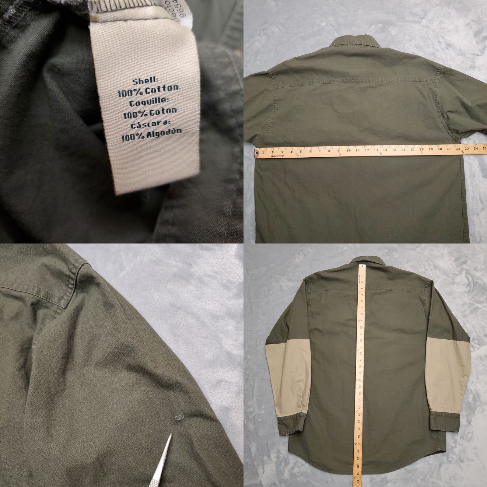 Vintage Rocky Mountain Elf Foundation Shirt Mens M Green Quilted Shoulder Shooting RMEF Size US M / EU 48-50 / 2 - 8 Thumbnail