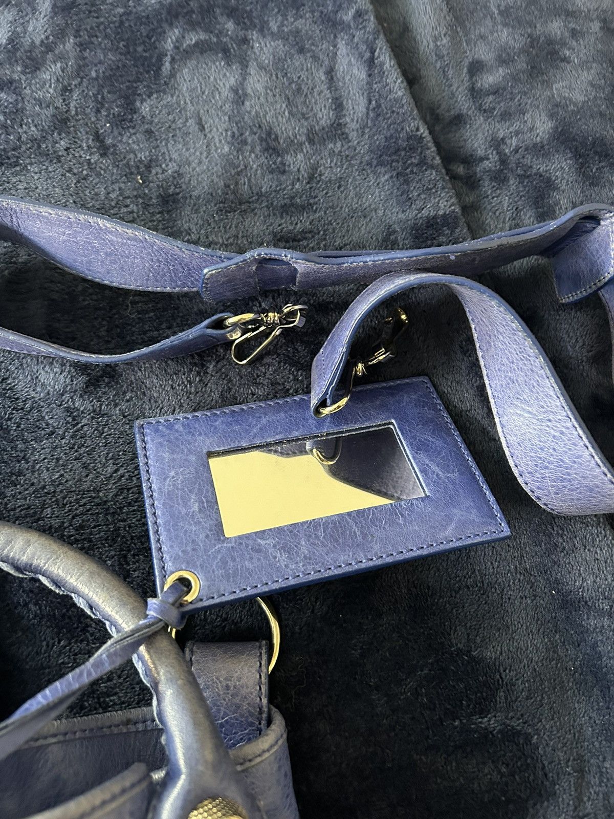 Balenciaga balenciaga blue leather bag Size ONE SIZE - 3 Thumbnail