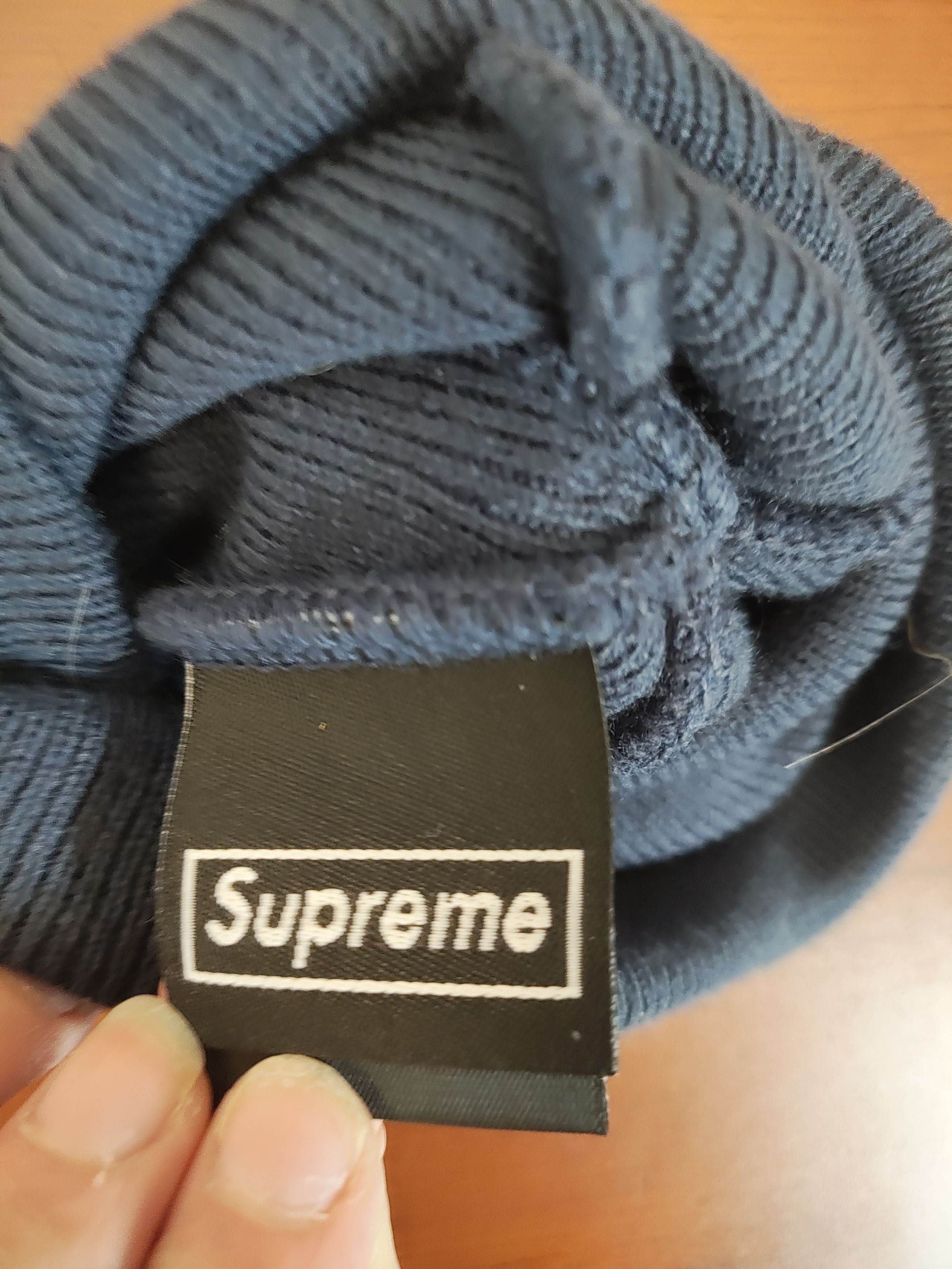 Supreme 2024 F/W Supreme/New Era beanie Navy Size ONE SIZE - 4 Thumbnail