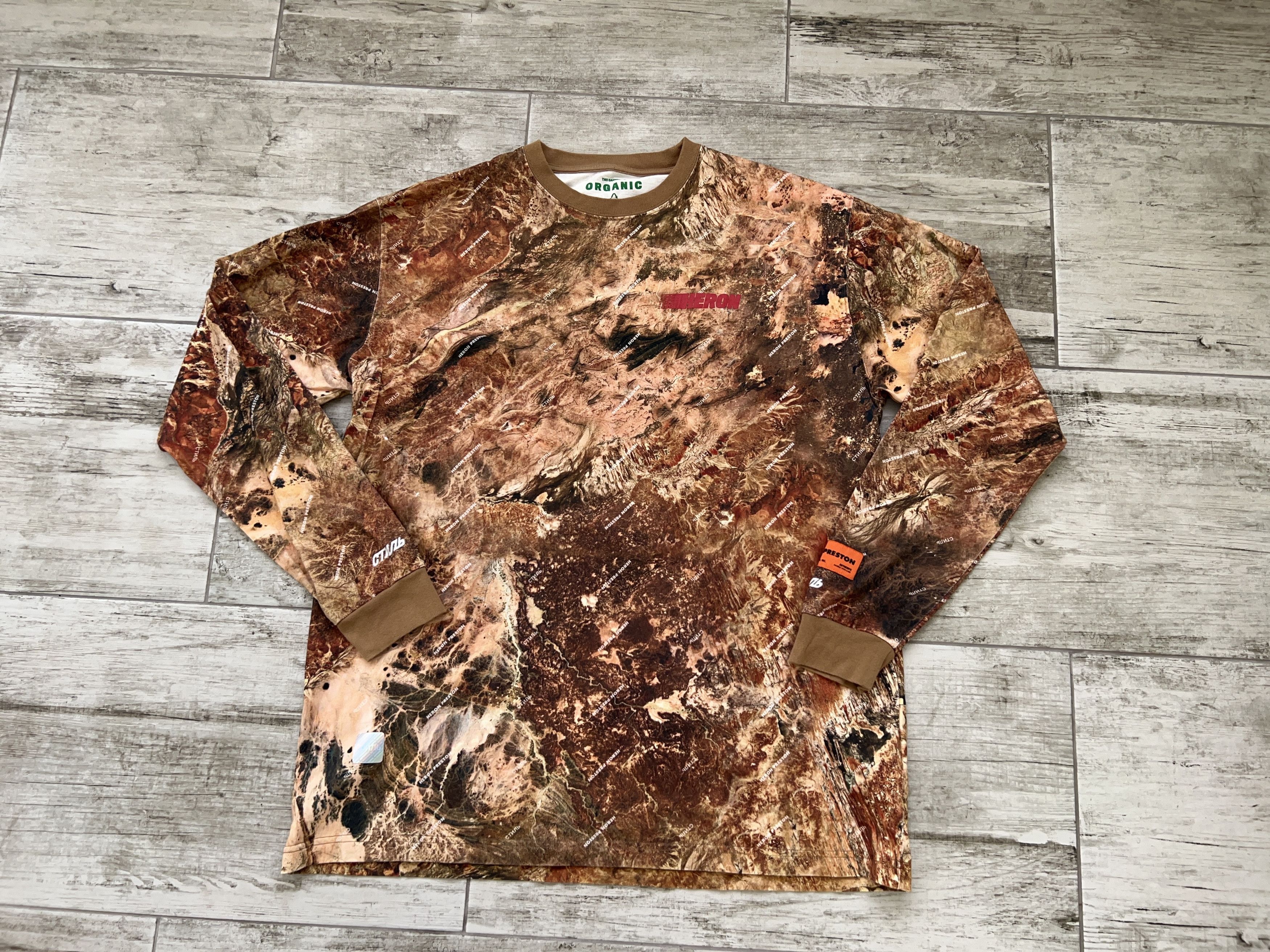 Designer × Heron Preston Camo Realtree Hunting Long Sleeve Shirt 