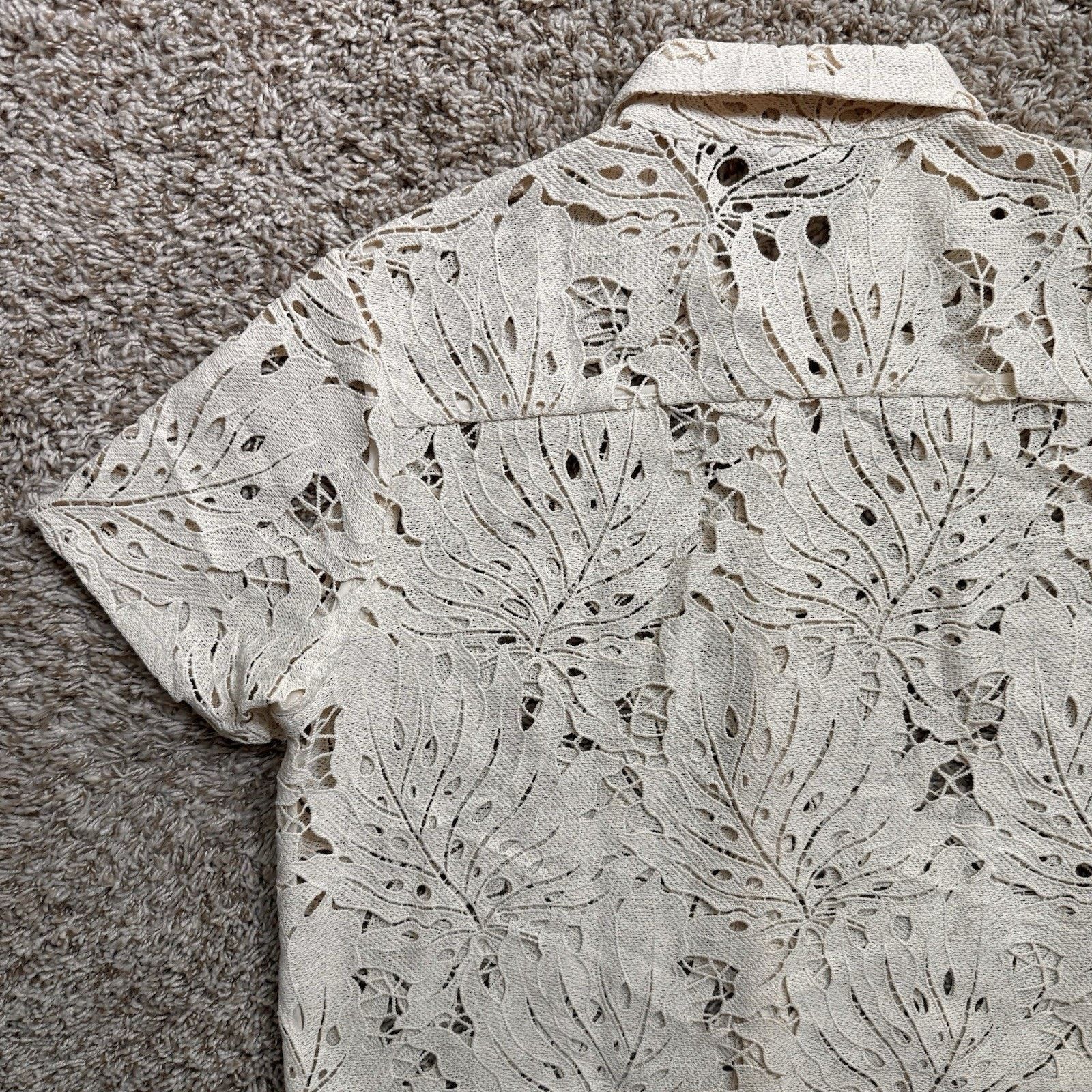 Other Dandy Del Mar Monstera Shirt - Scallop - Button Up SS Shirt Size US XL / EU 56 / 4 - 11 Thumbnail