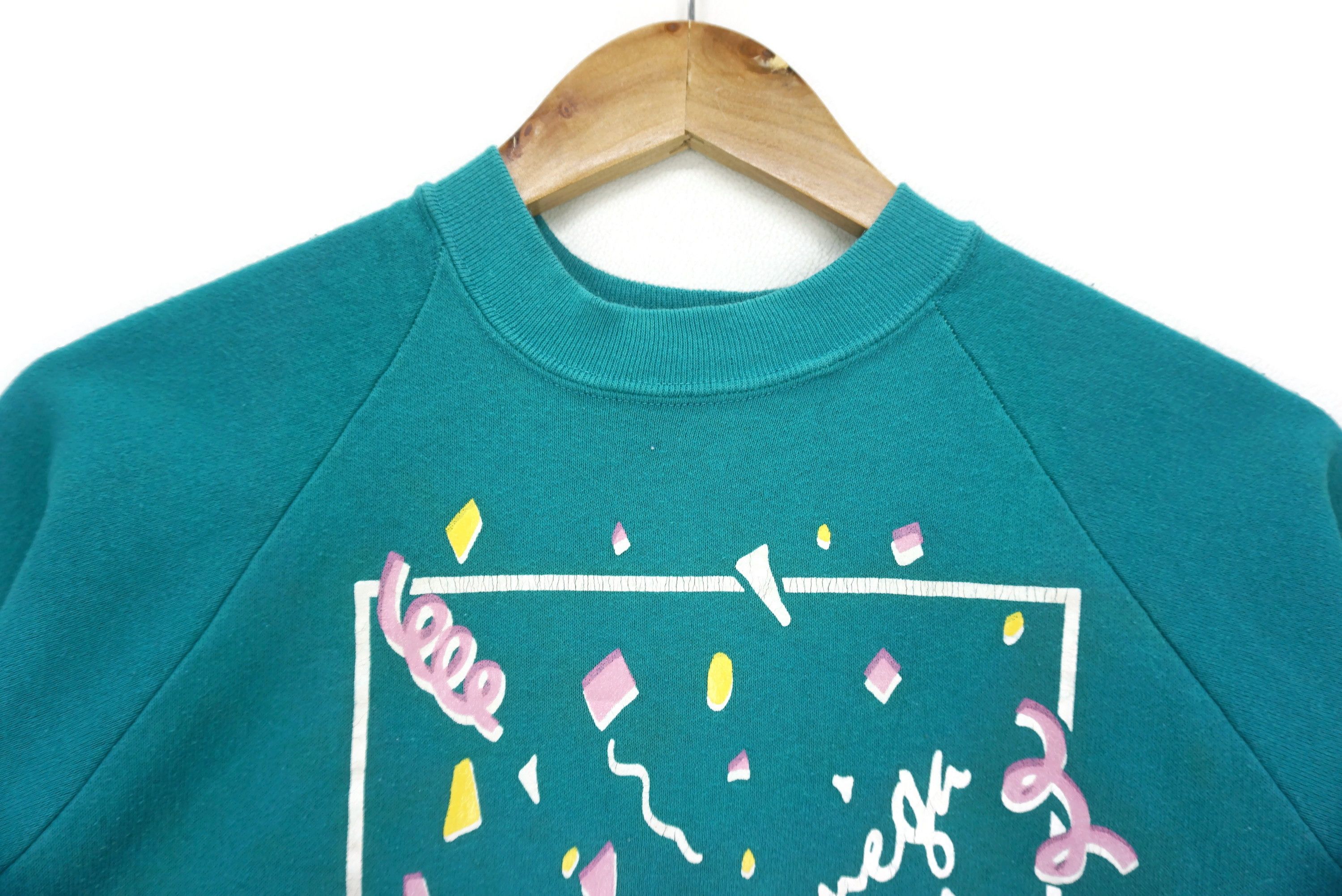NCAA Alpha Chi Omega Formal San Antonio Sweatshirt 1987 Pullover Size US M / EU 48-50 / 2 - 3 Thumbnail