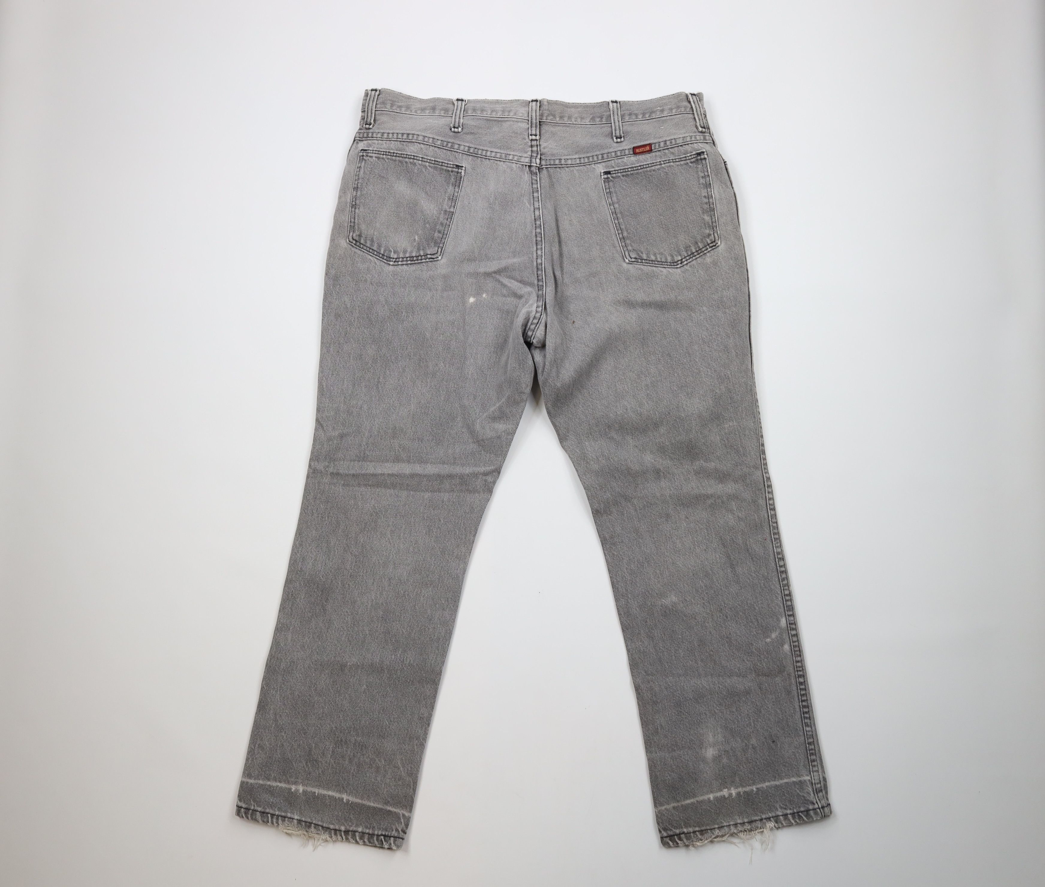 Vintage Vintage 90s Streetwear Flared Bootcut Denim Jeans Gray USA Size US 40 / EU 56 - 8 Thumbnail