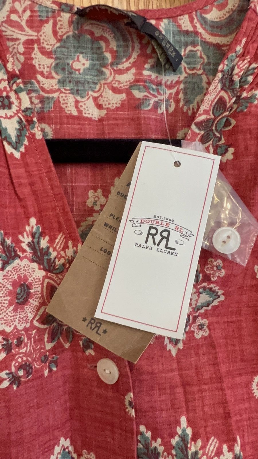 RRL Ralph Lauren *NWT RRL Double RL Ralph Lauren Floral-Print Cotton Jumpsuit Size 27" / US 4 / IT 40 - 11 Thumbnail