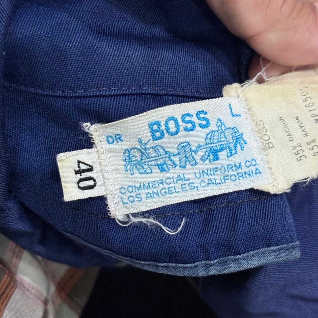 Vintage RARE 🔥 60'S DR BOSS " UNION 76 " WORK JACKET WITH PATCH VTG Size US L / EU 52-54 / 3 - 4 Thumbnail