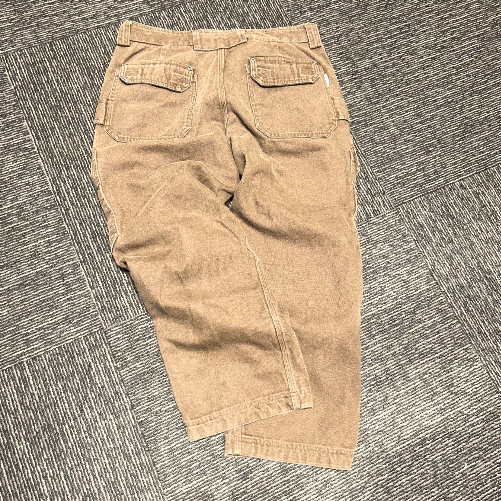 Duluth Trading Company Duluth Trading Pants Mens Cargo Canvas Brown Distressed Thick Twill 32 Regular 31in Inseam Mens Pants Size US 32 / EU 48 - 5 Thumbnail