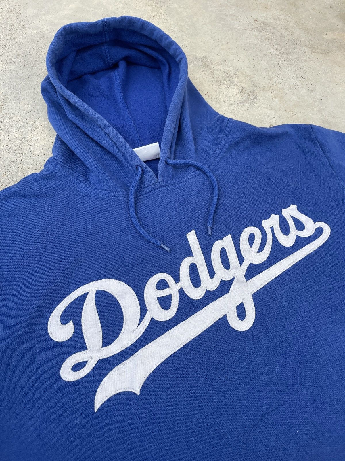 MLB × Majestic × Vintage Vintage La Dodgers Embroidery Logo MLB Pullover Hoodie Size US XXL / EU 58 / 5 - 5 Thumbnail