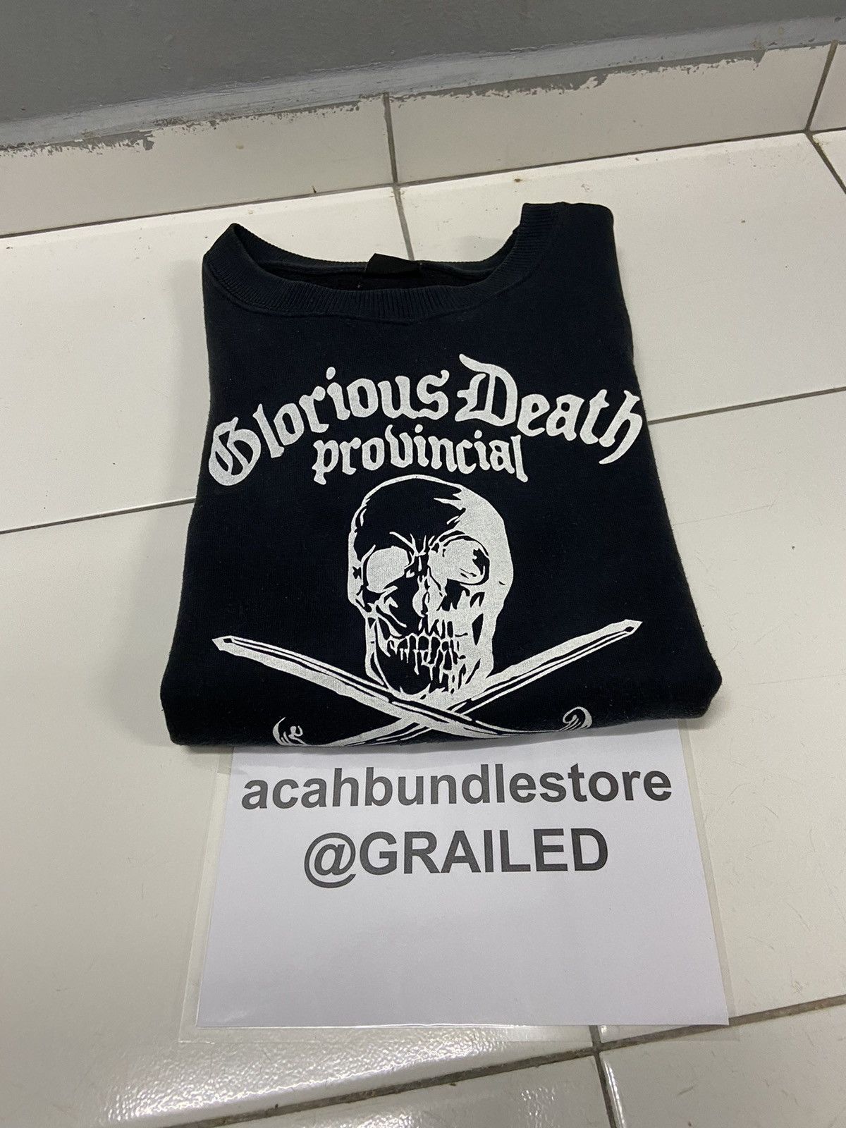 Japanese Brand GLORIOUS DEATH PROVINCIAL THE AGE OF CIVIL SKULL SWEETSHIRT Size US M / EU 48-50 / 2 - 14 Thumbnail