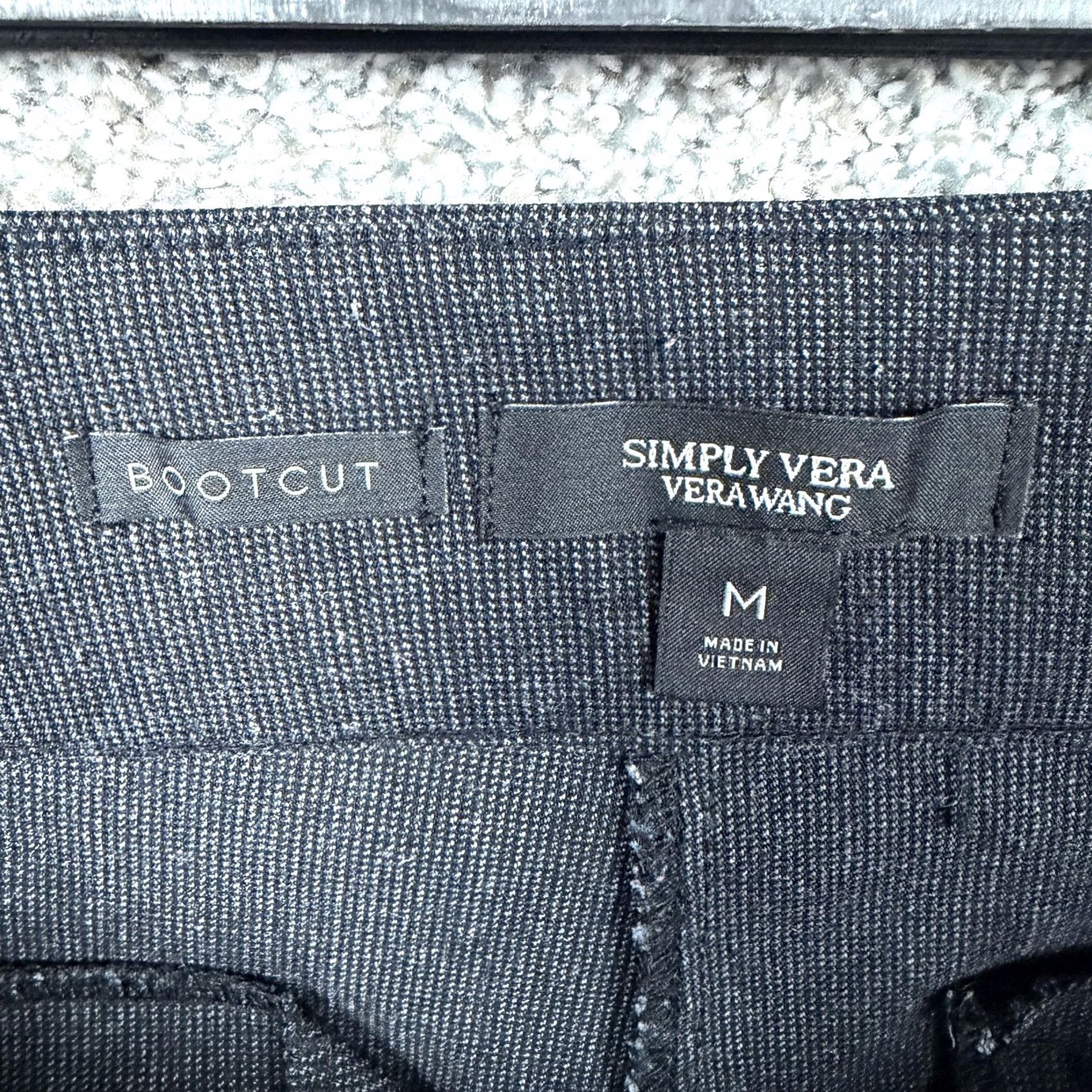 Vintage Simply Vera Vera Wang Dress Pants M 30x30 Bootcut Ponte Stretch Office Gray Womens Size 32" / US 10 / IT 46 - 6 Thumbnail