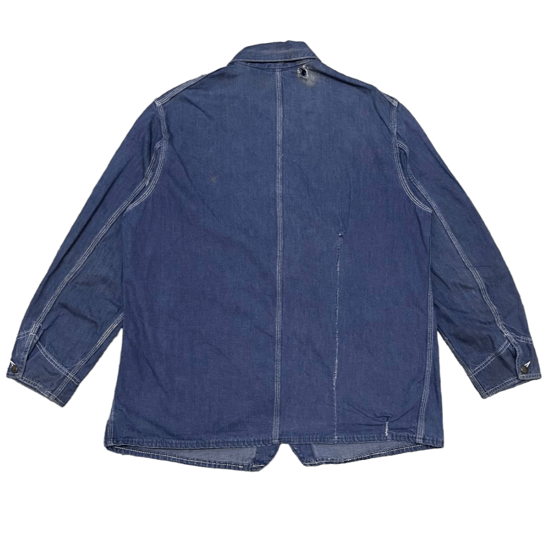 Sears True Vintage 50s 60s Sears Vat Dyed Denim Chore Work Jacket Size US L / EU 52-54 / 3 - 10 Thumbnail