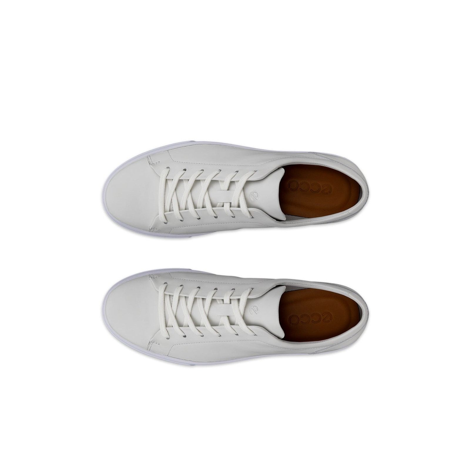Ecco ECCO MEN'S 46 SOFT 7 TRIPLE WHITE LEATHER SNEAKER NIB Size US 12 / EU 45 - 5 Thumbnail