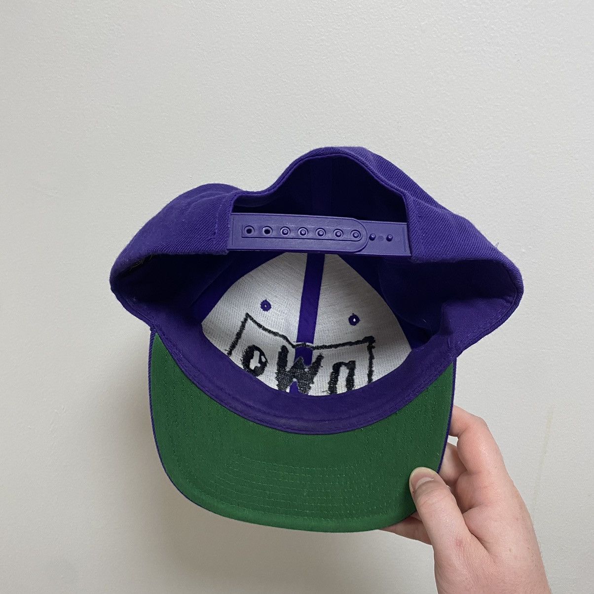 Vintage × WCW/nWo × WWF Vintage Wrestling Embroidered SnapBack NWO/WCW Size ONE SIZE - 3 Thumbnail