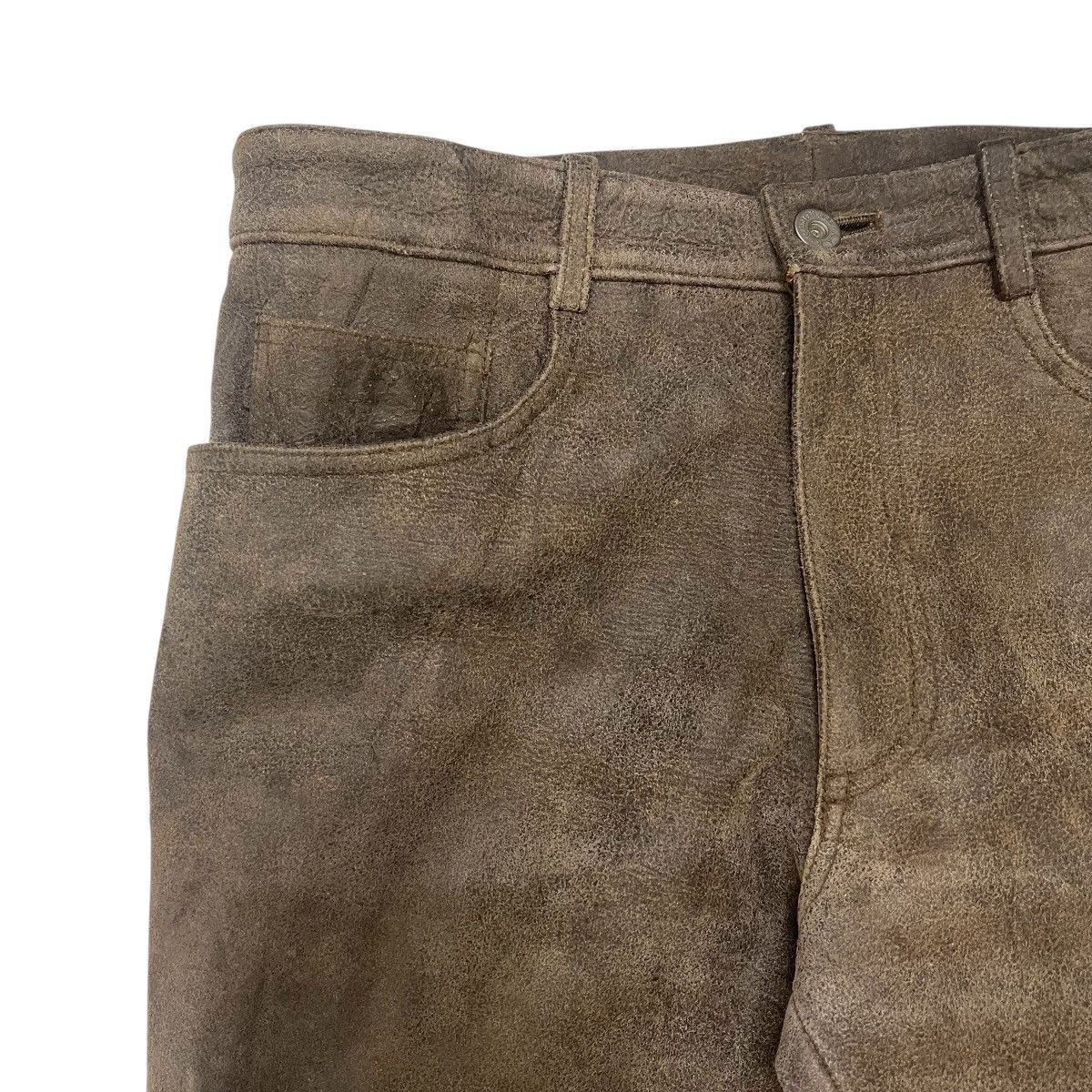 Yohji Yamamoto Vintage Yohji Yamamoto Sheepskin Leather Pants Size US 29 - 7 Thumbnail
