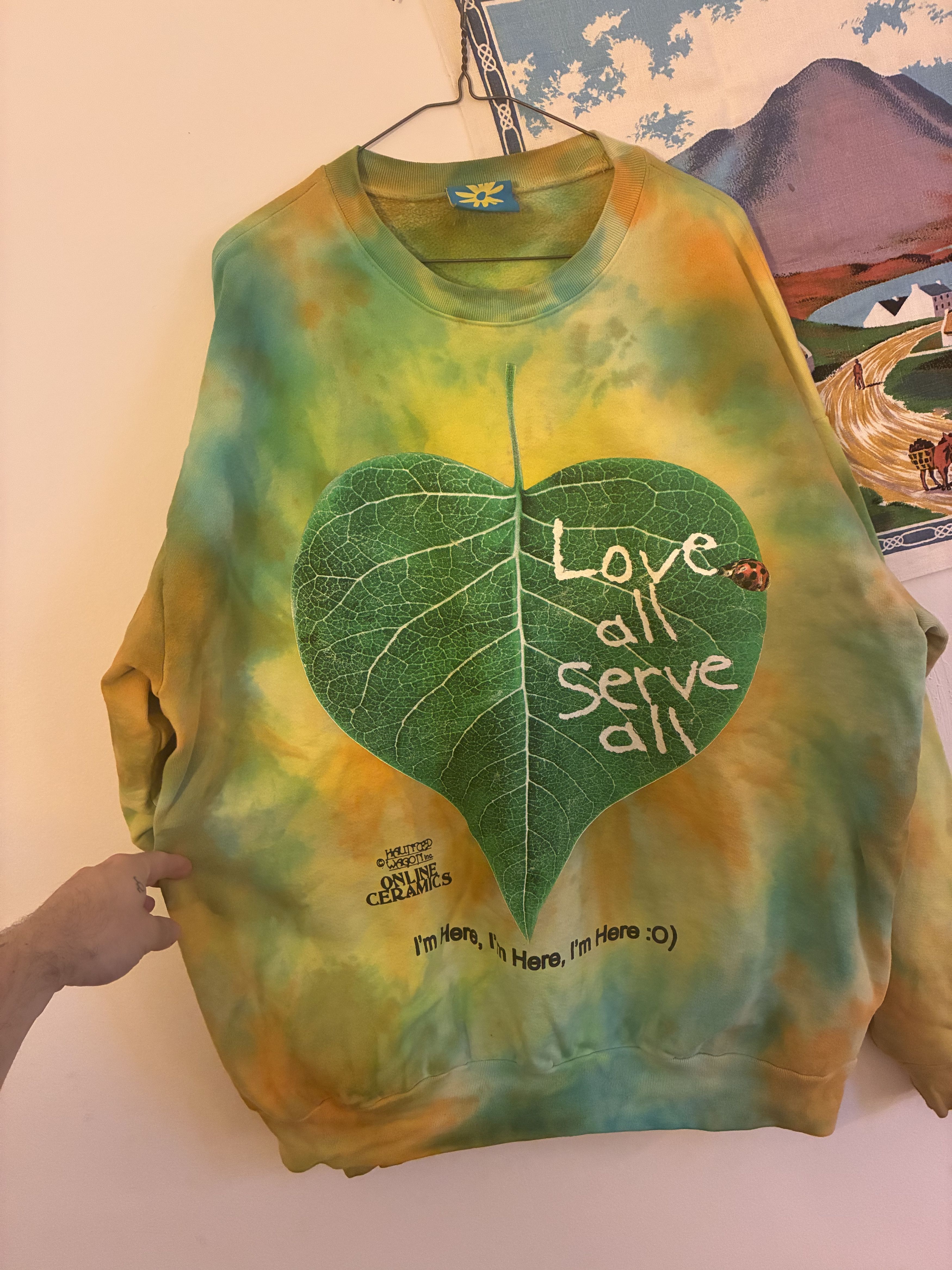 Online Ceramics Love All Serve All Sweatshirt Size US XXL / EU 58 / 5 - 1 Thumbnail