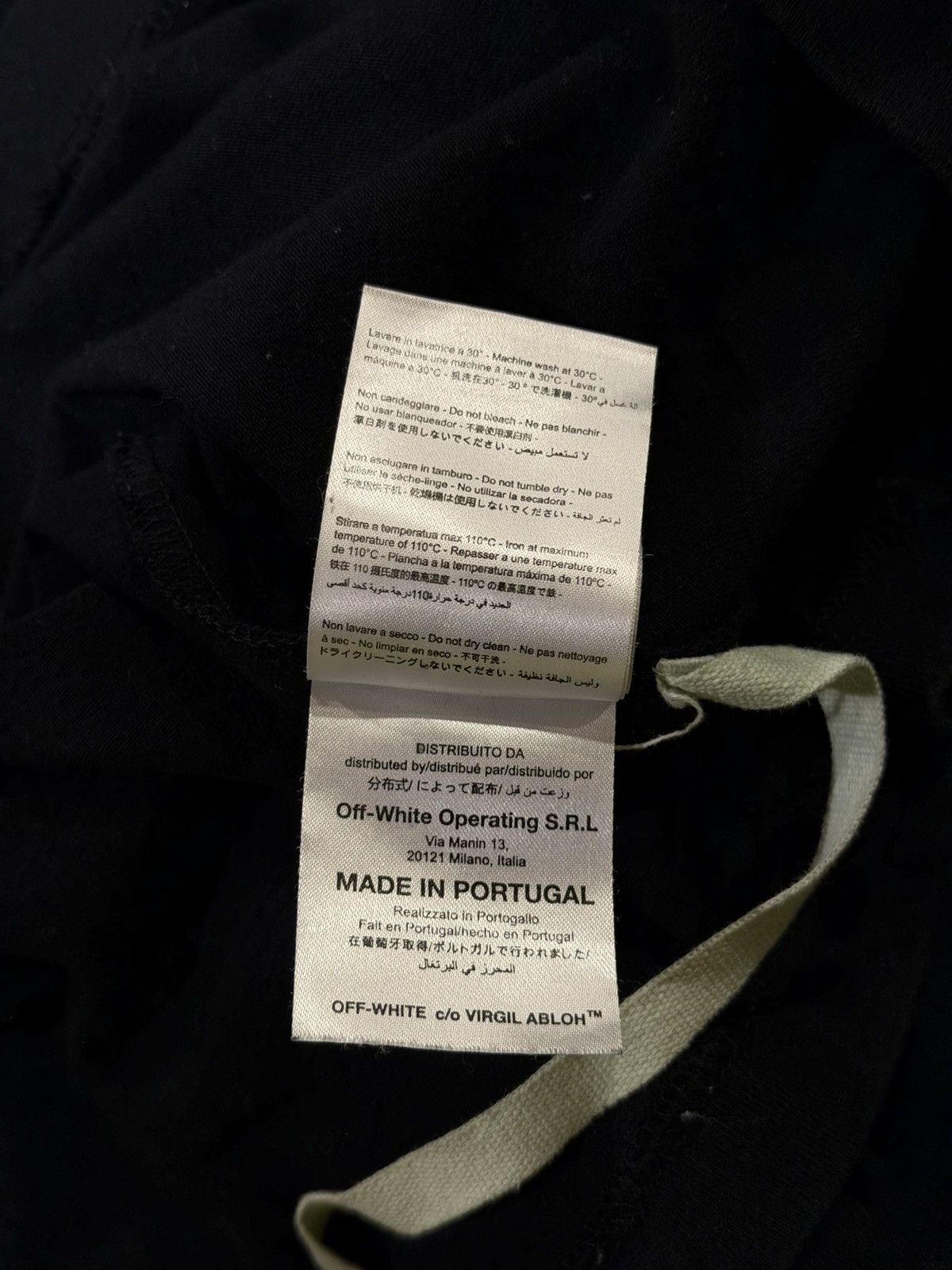 Off-White Off-White c/o Virgil Abloh Embroidered Logos SS17 Black Tee Size US L / EU 52-54 / 3 - 16 Thumbnail