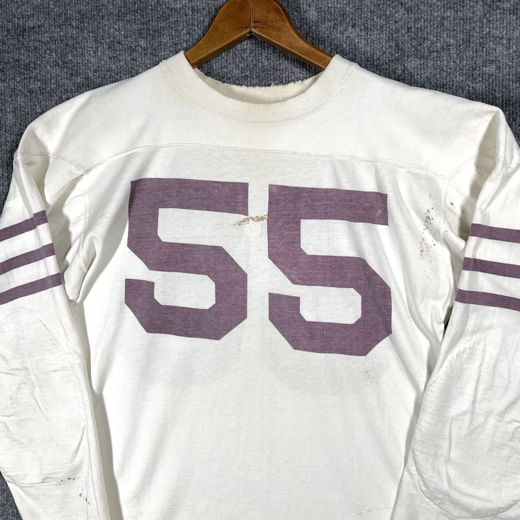 Champion VINTAGE Champion Football Jersey Mens Size M Cotton T Shirt 1940s White Shirt Men Football Jersey Championship 1940s Vintage Size US M / EU 48-50 / 2 - 2 Thumbnail