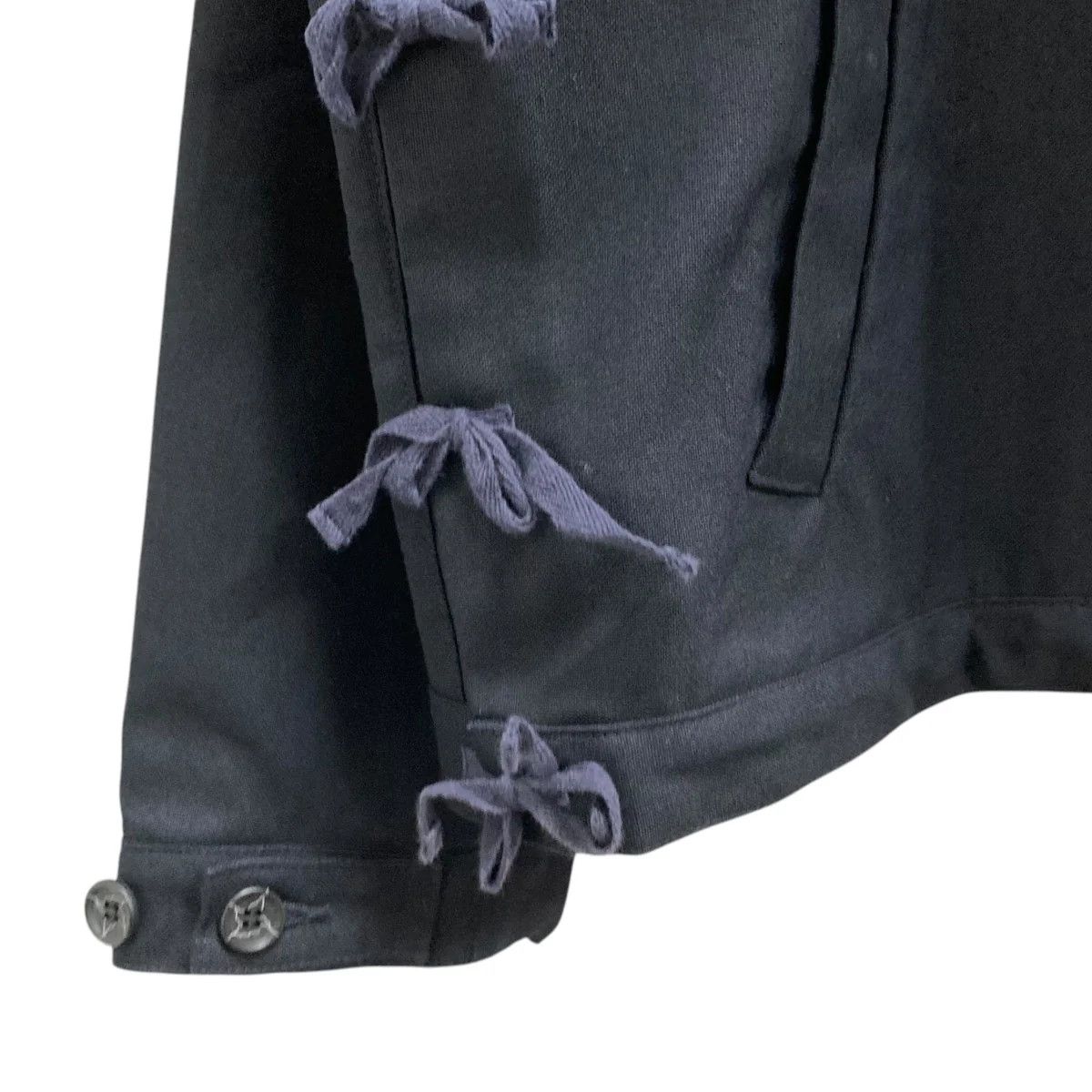 KOZABURO UNLINED HOPSACK MONK JACKET Navy 1 Light Jackets