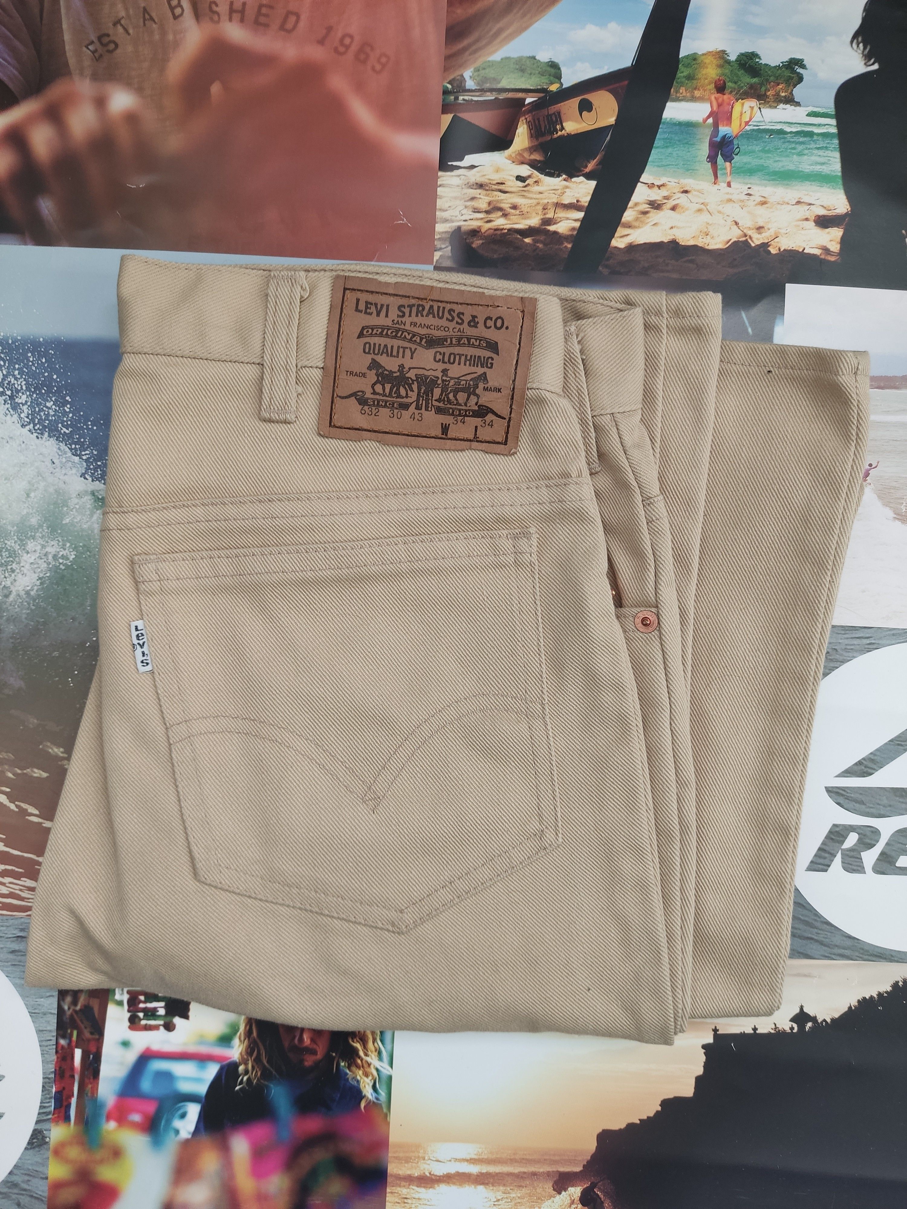 image of Levi's 632 79's Jeans Vintage Uniqe Rare Levis Strauss in Beige, Men's (Size 34)