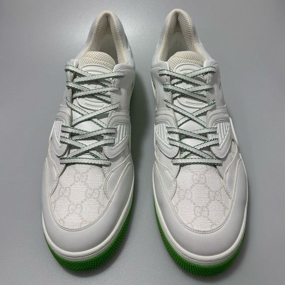 Gucci Gucci Basket Sneakers White Green Men’s 13 Size US 13 / EU 46 - 2 Thumbnail