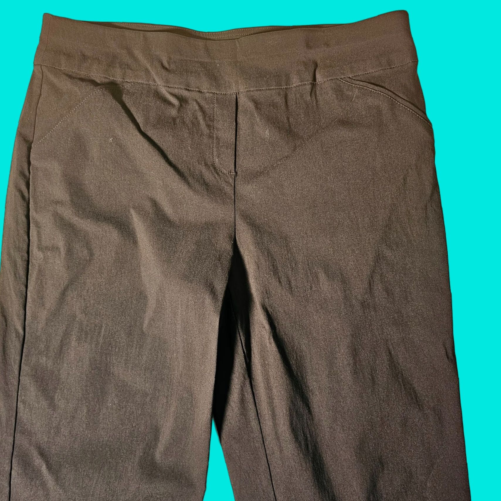 Vintage Alfred Dunner Women's Classics Pull-On Crop Leg Pants Black Size 16 Size 25" / US 0 / IT 36 - 1 Thumbnail
