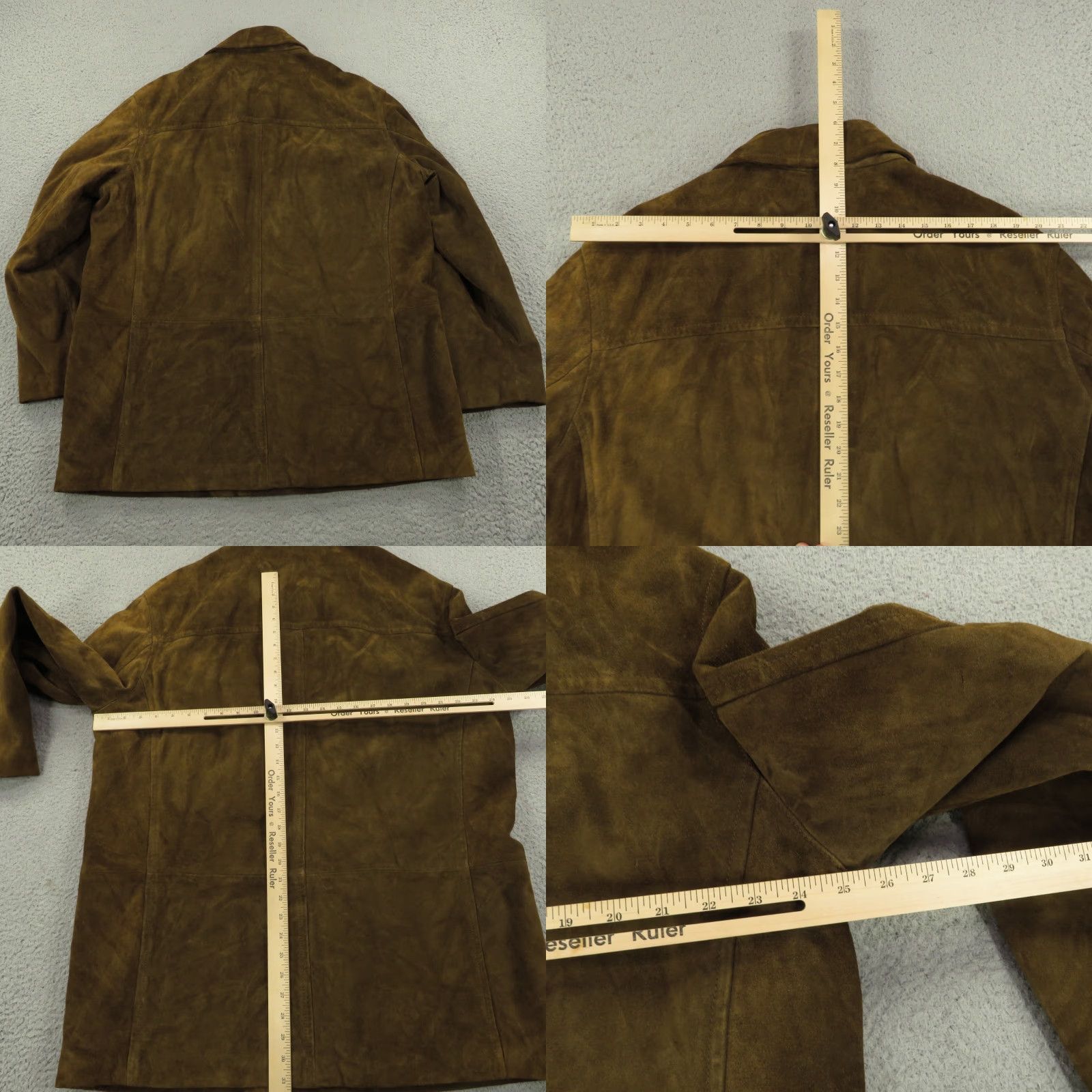 J.Crew VINTAGE J.CREW Leather Jacket XL Mens Chocolate Brown Suede Heavyweight Chore Coat Towne Jacket Size US XL / EU 56 / 4 - 8 Thumbnail