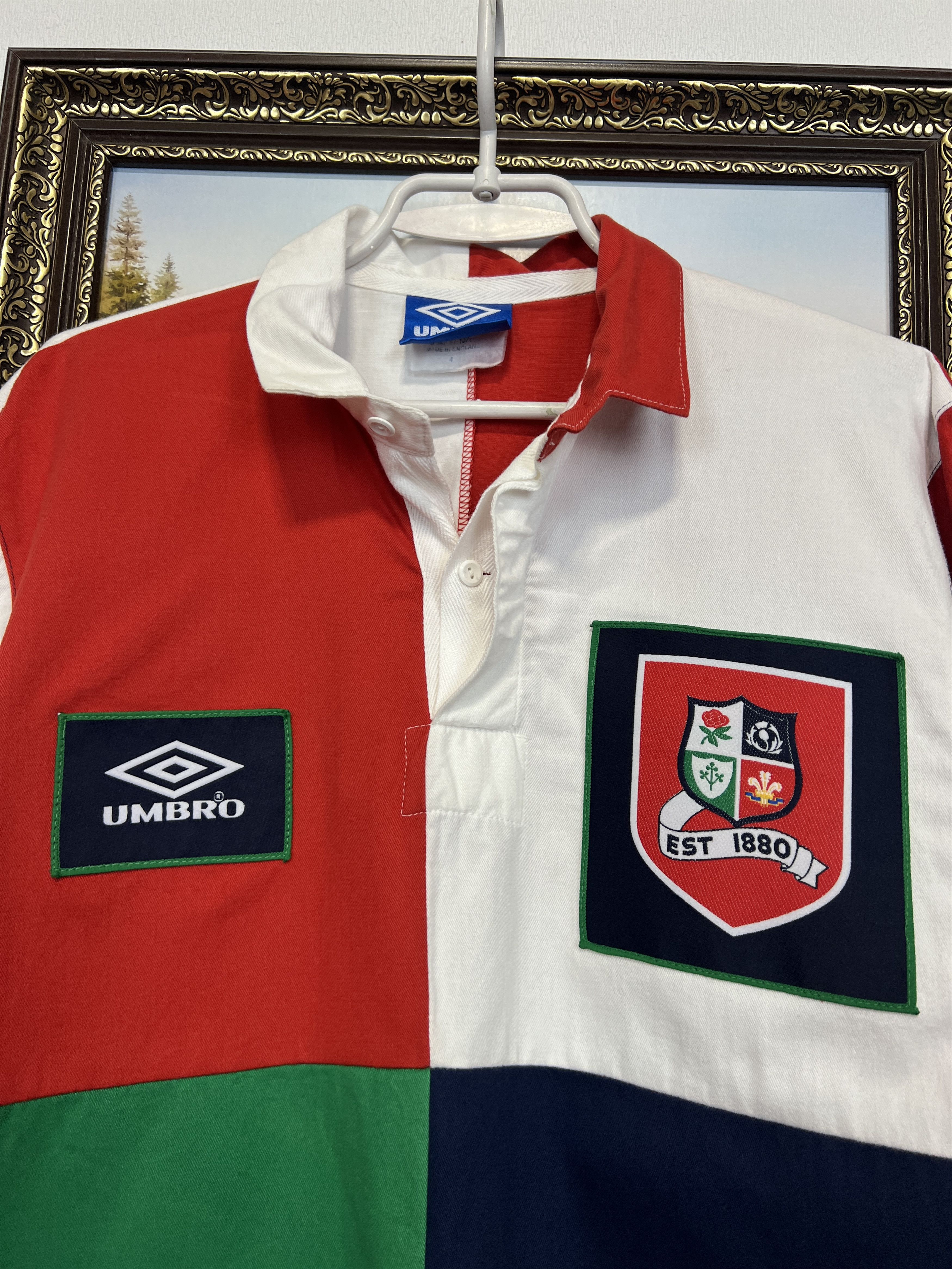 Umbro Vintage British and Irish Lions Rugby Union Jersey Trikot Size US M / EU 48-50 / 2 - 3 Thumbnail