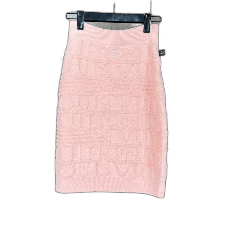 Louis Vuitton Louis Vuitton Pink Wool Logo Skirt Size XS Size 23" - 1 Thumbnail