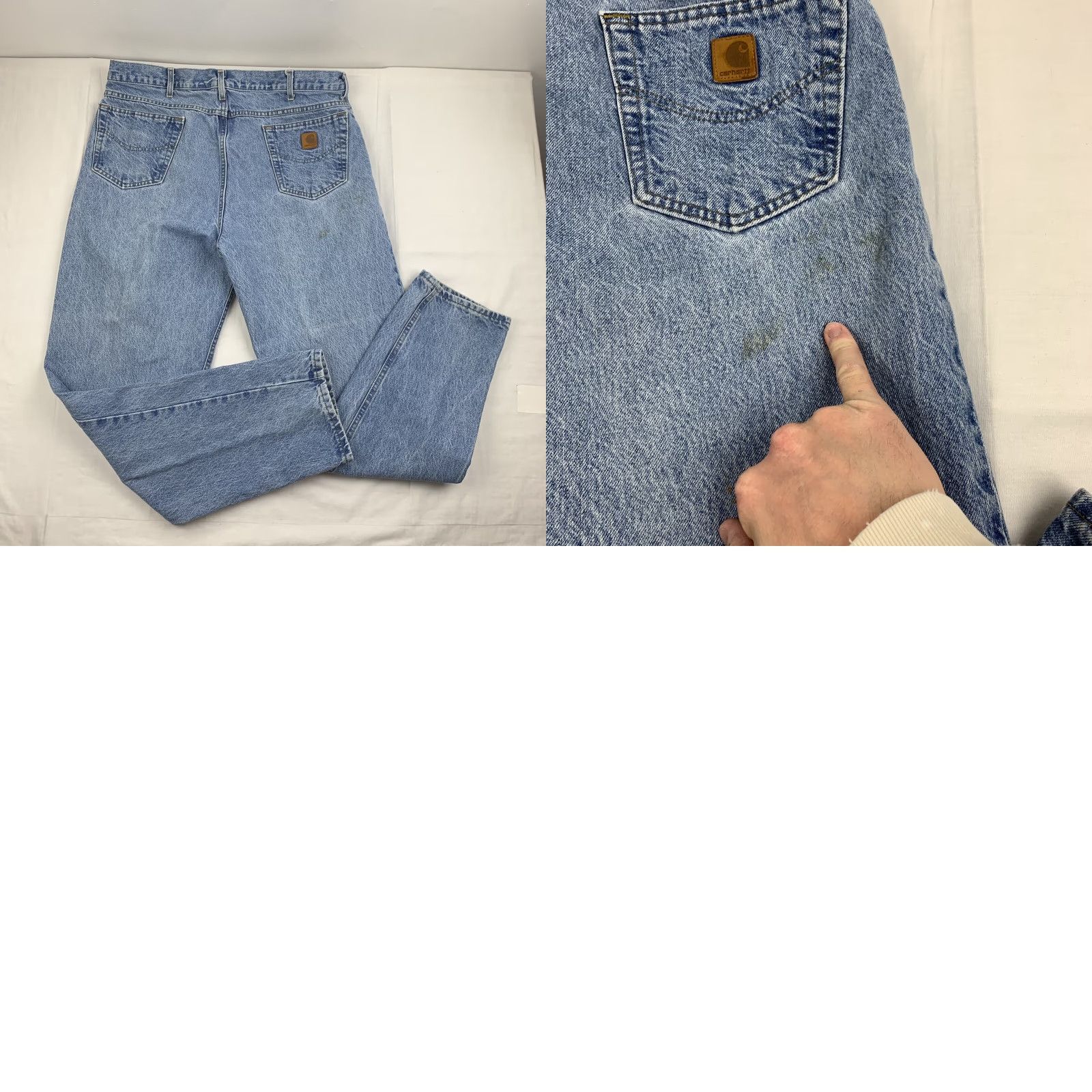 Carhartt VINTAGE Carhartt Jeans Men 40 Blue Denim Pants 90s Straight USA Made Size US 40 / EU 56 - 8 Thumbnail