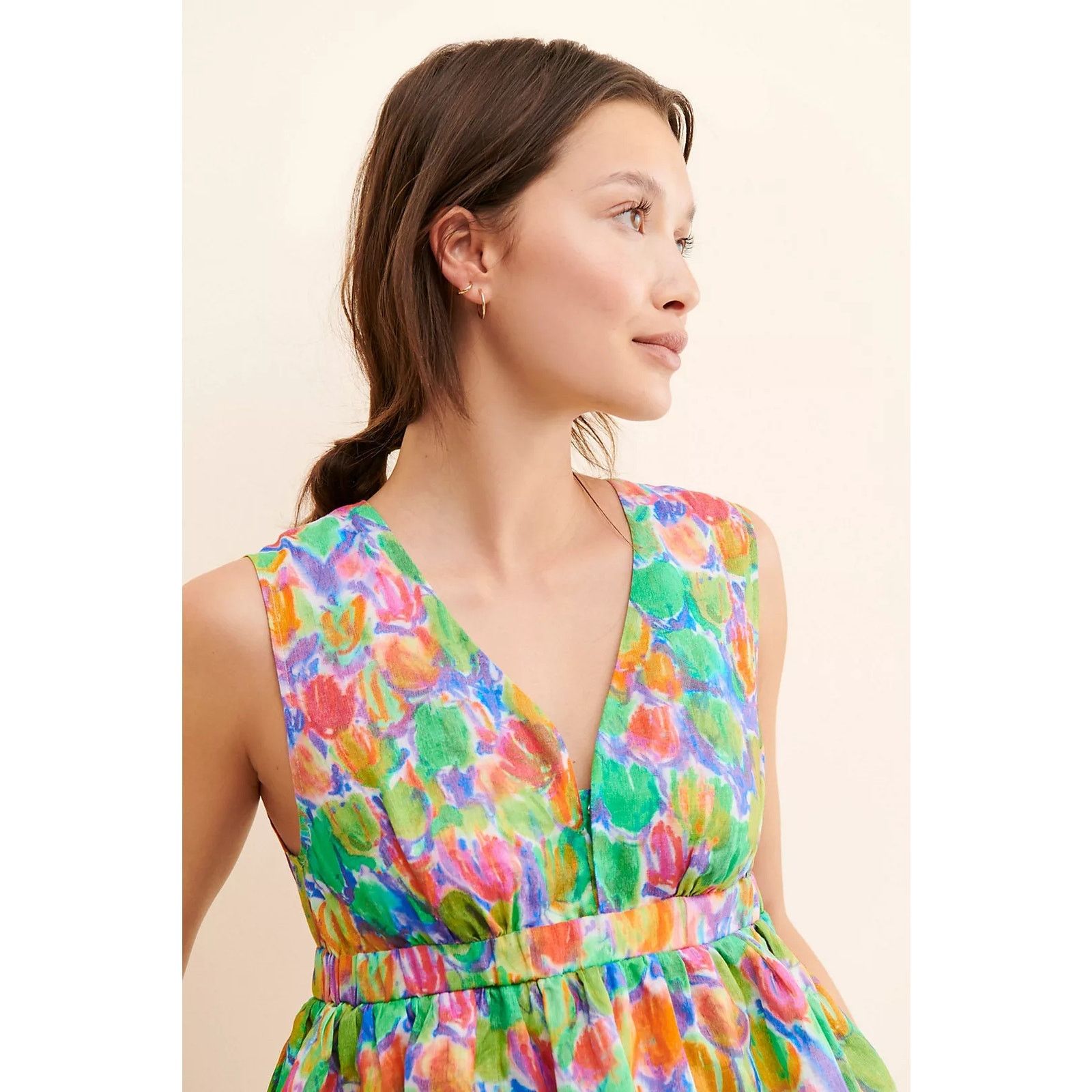 NWT Hope for Flowers Floral Tiered Mini Dress $253 XL